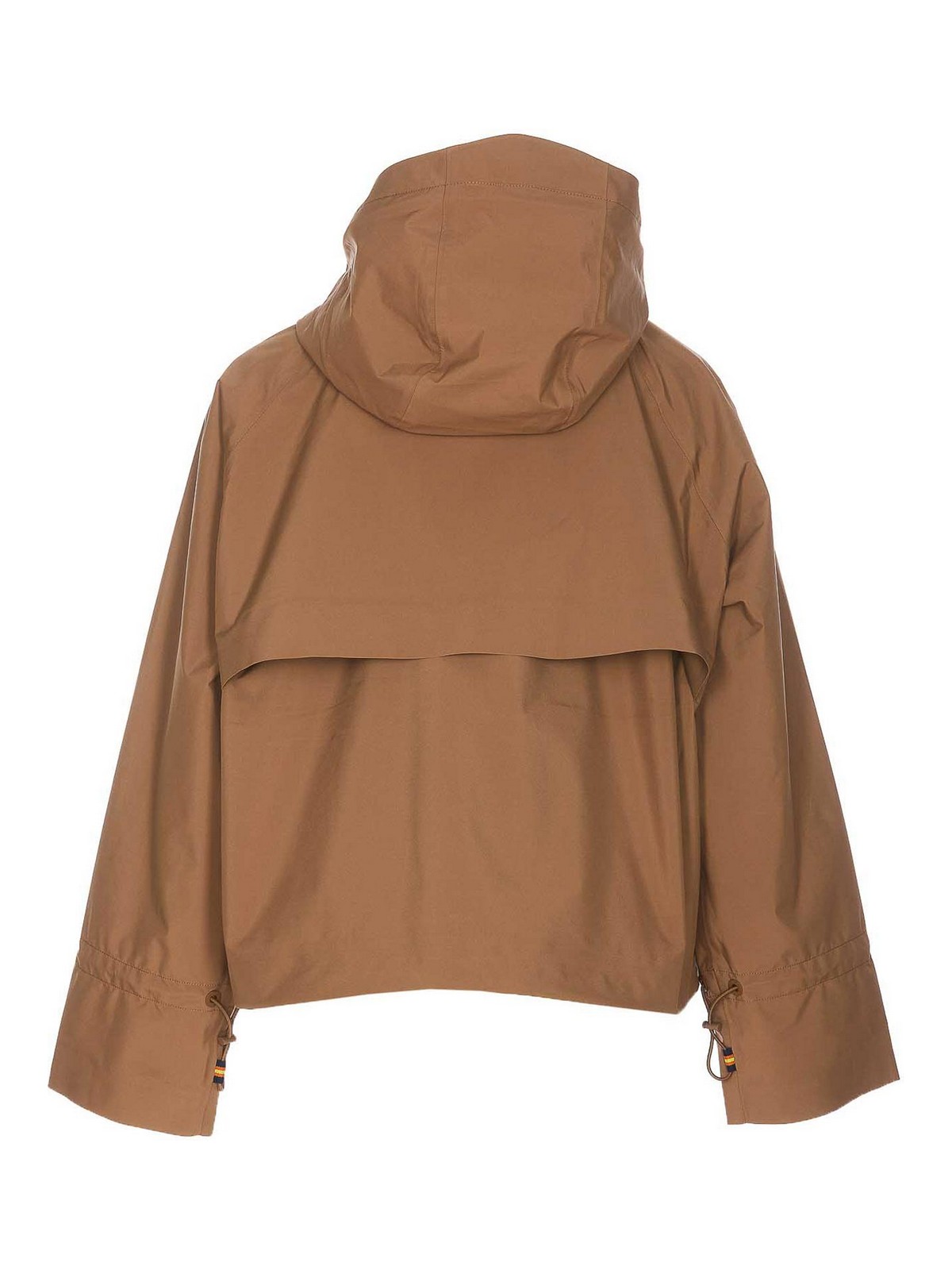 Shop K-way Brown Soille Jacket With Hood