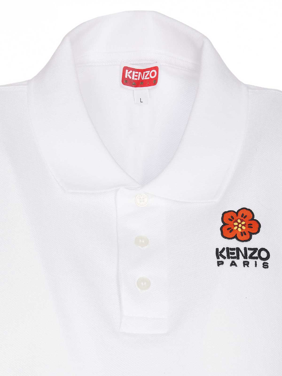 Shop Kenzo Boke Flower Polo In White