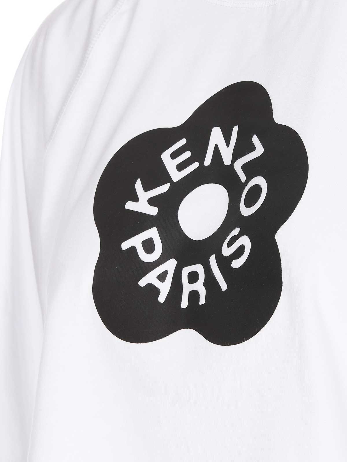 Shop Kenzo Boke 20 Cropped T-shirt In White