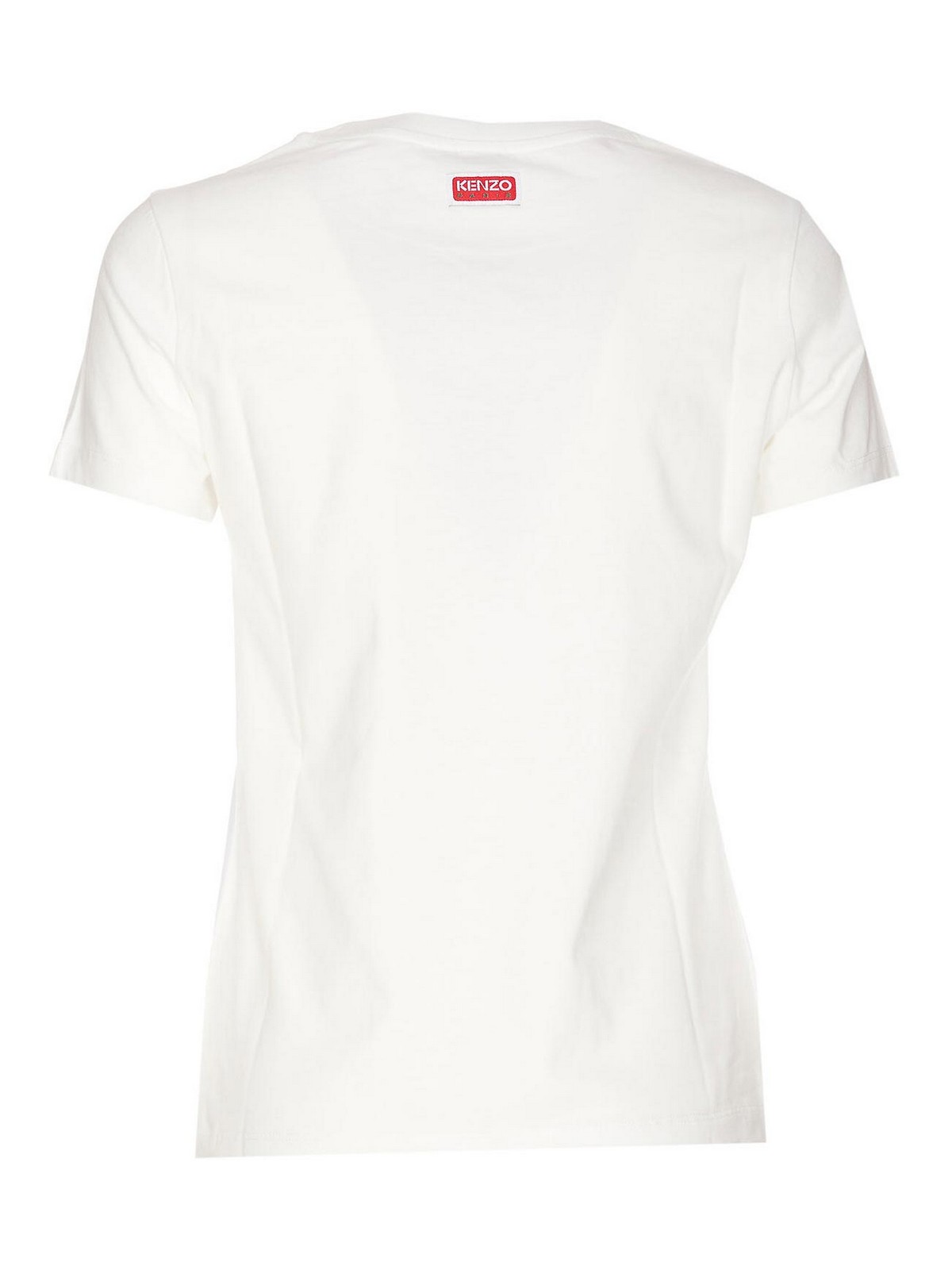 Shop Kenzo Elephant Logo T-shirt In White