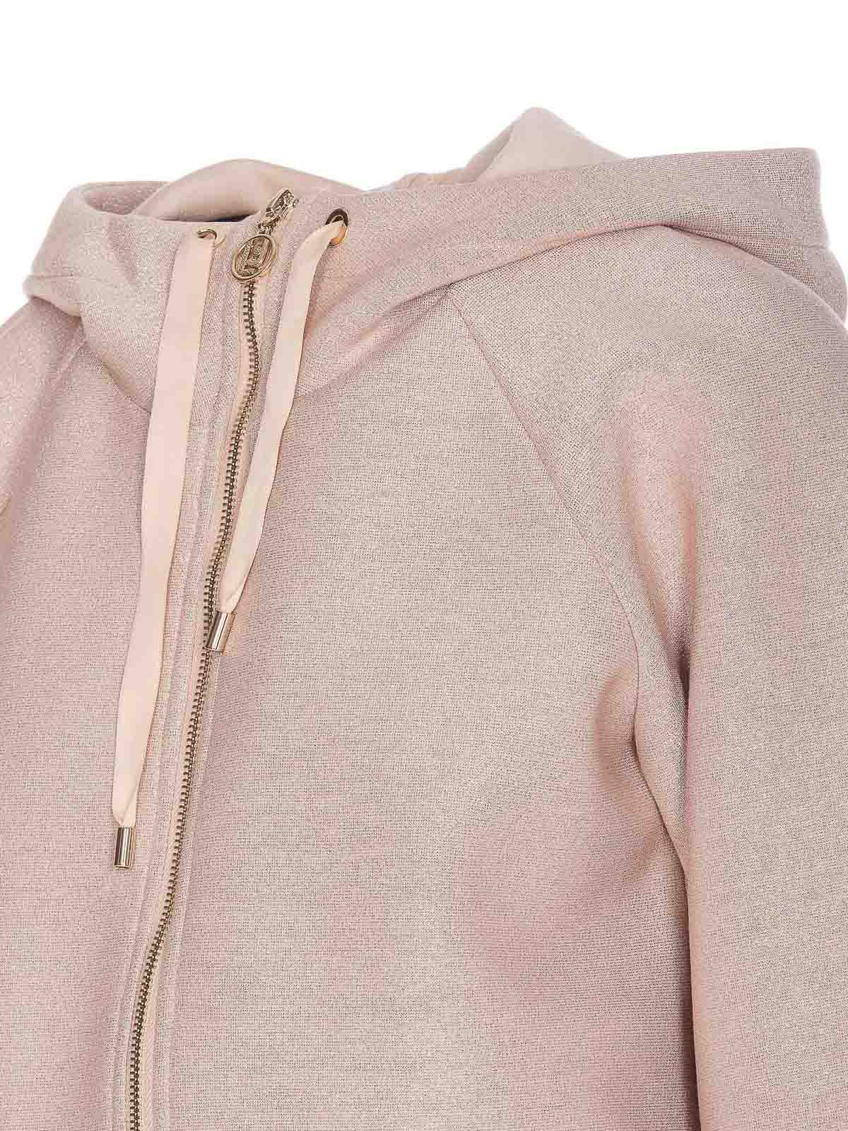 Shop Liu •jo Casual Jacket In Nude & Neutrals