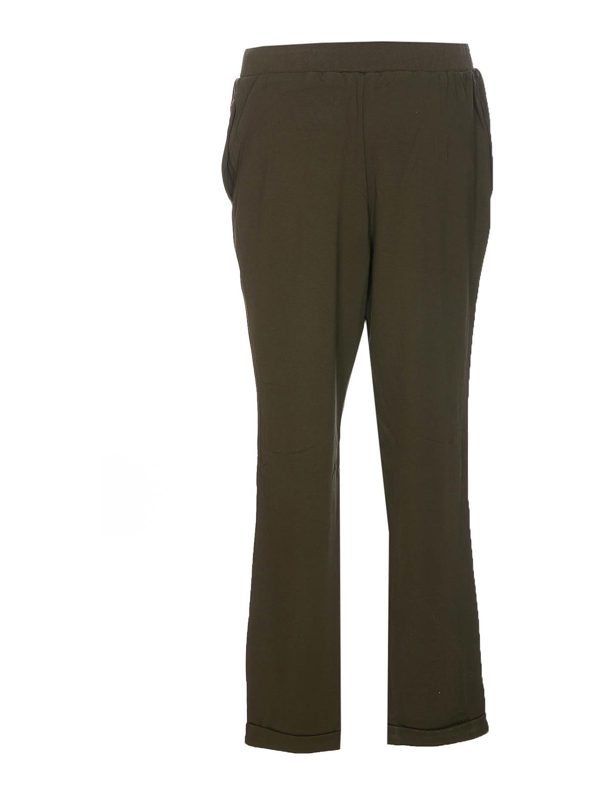 Shop Liu •jo Military Green Pants Elasticized