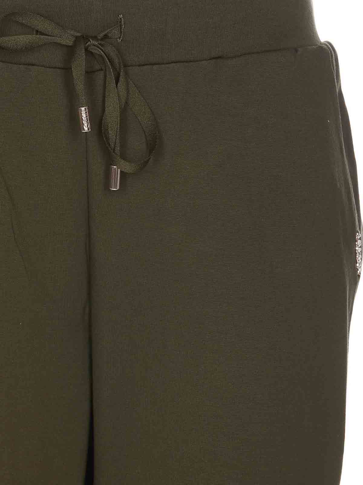 Shop Liu •jo Military Green Pants Elasticized