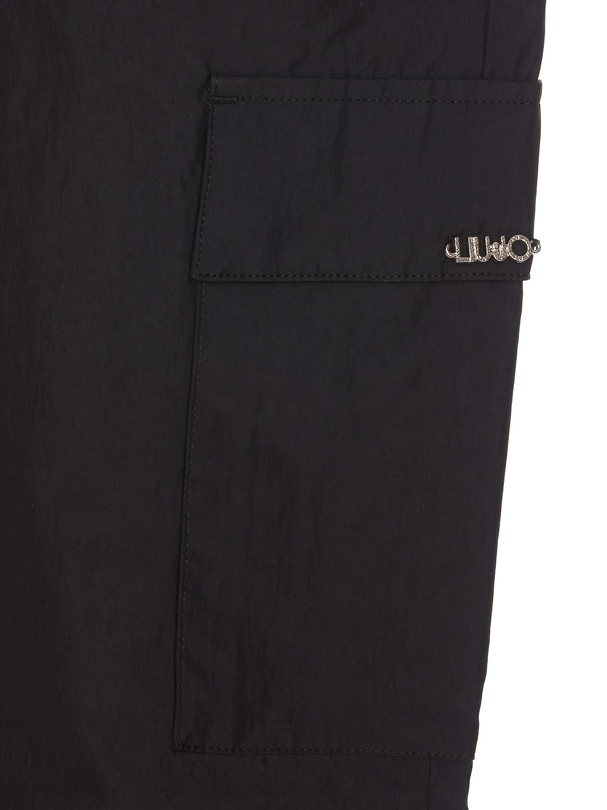 Shop Liu •jo Black Navetta Pants Elasticized Waist