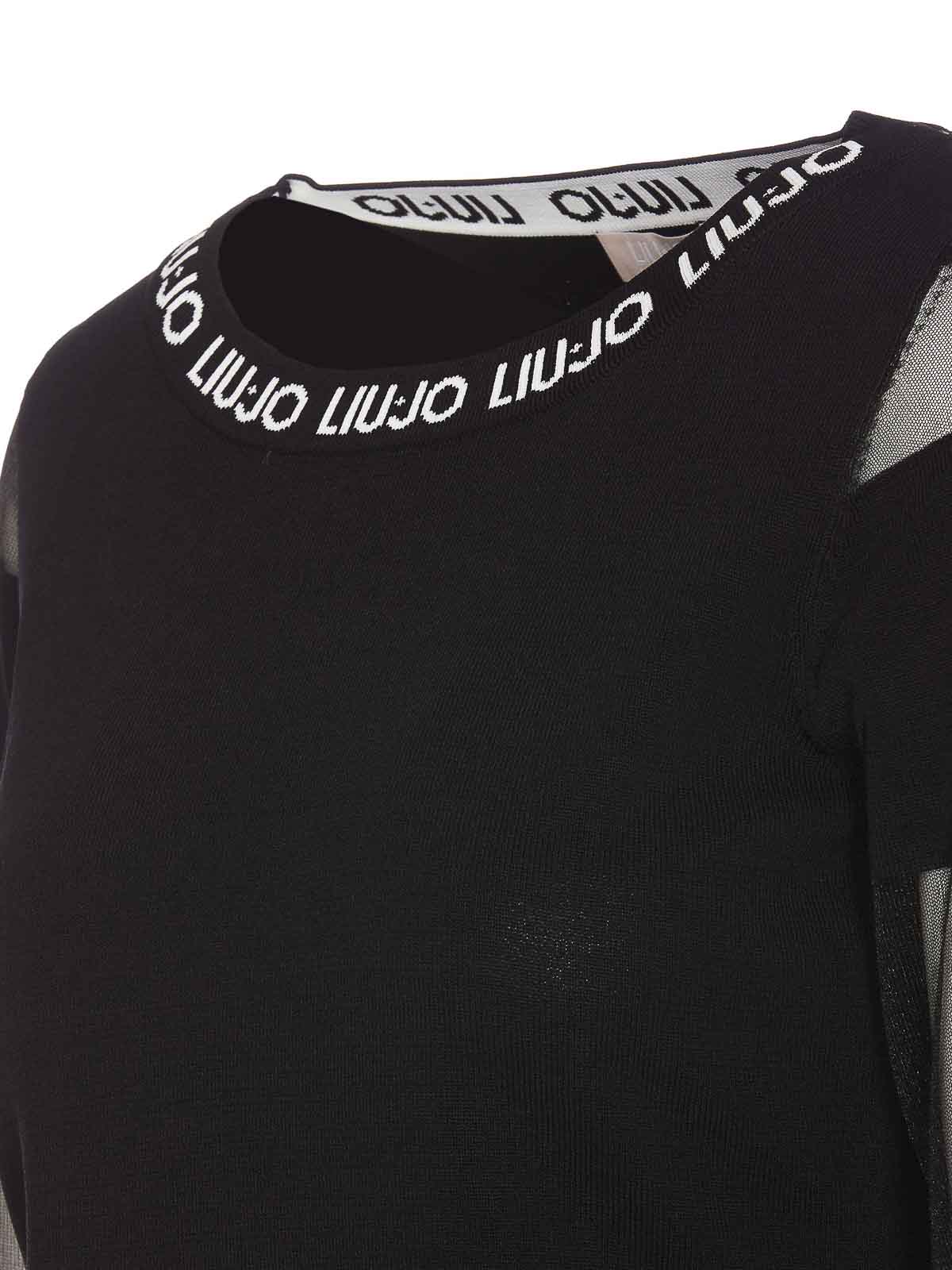 Shop Liu •jo Suéter Cuello Redondo - Negro In Black