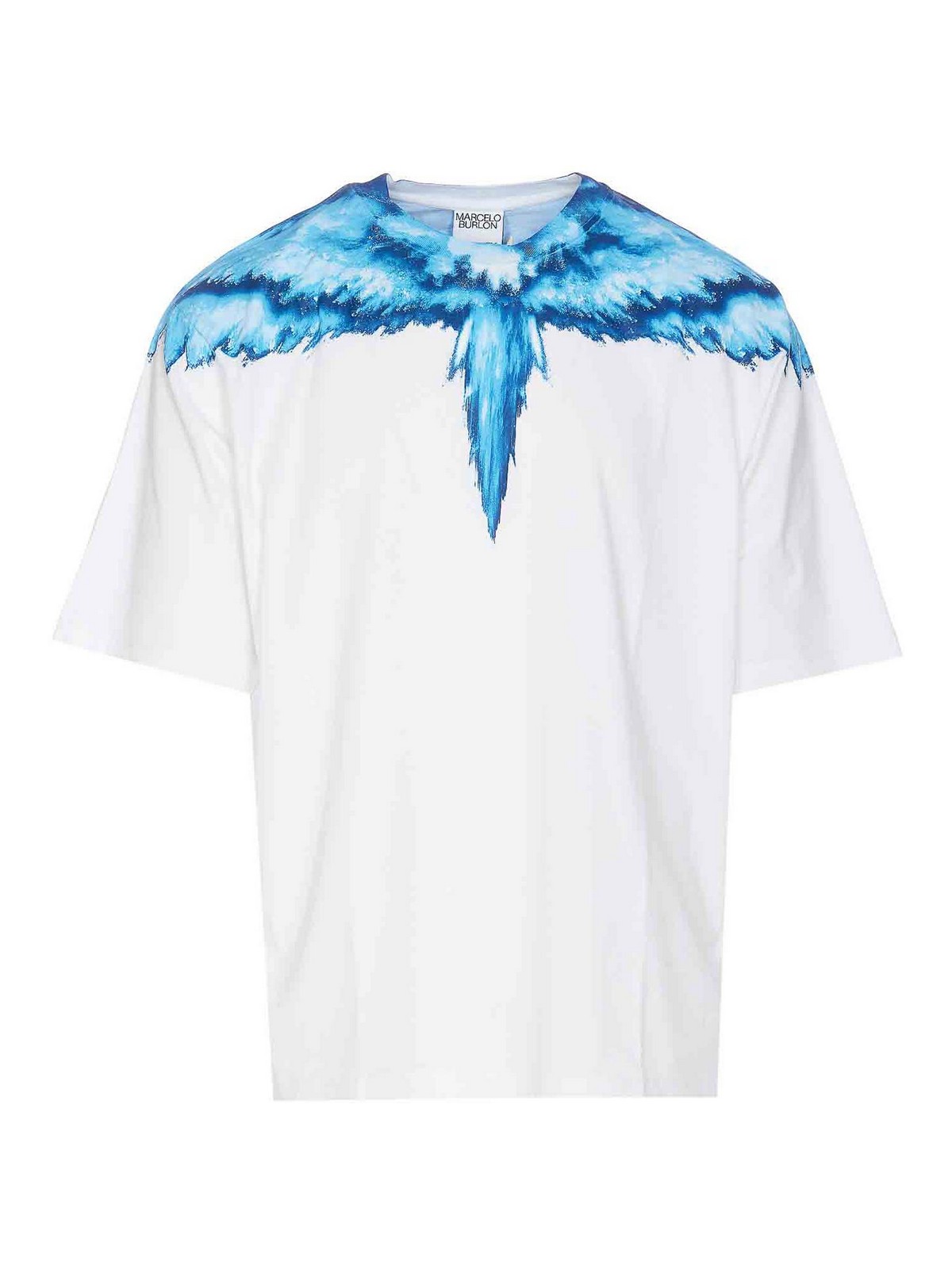 Marcelo Burlon County Of Milan Colordust Wings Oversize T-shirt In White