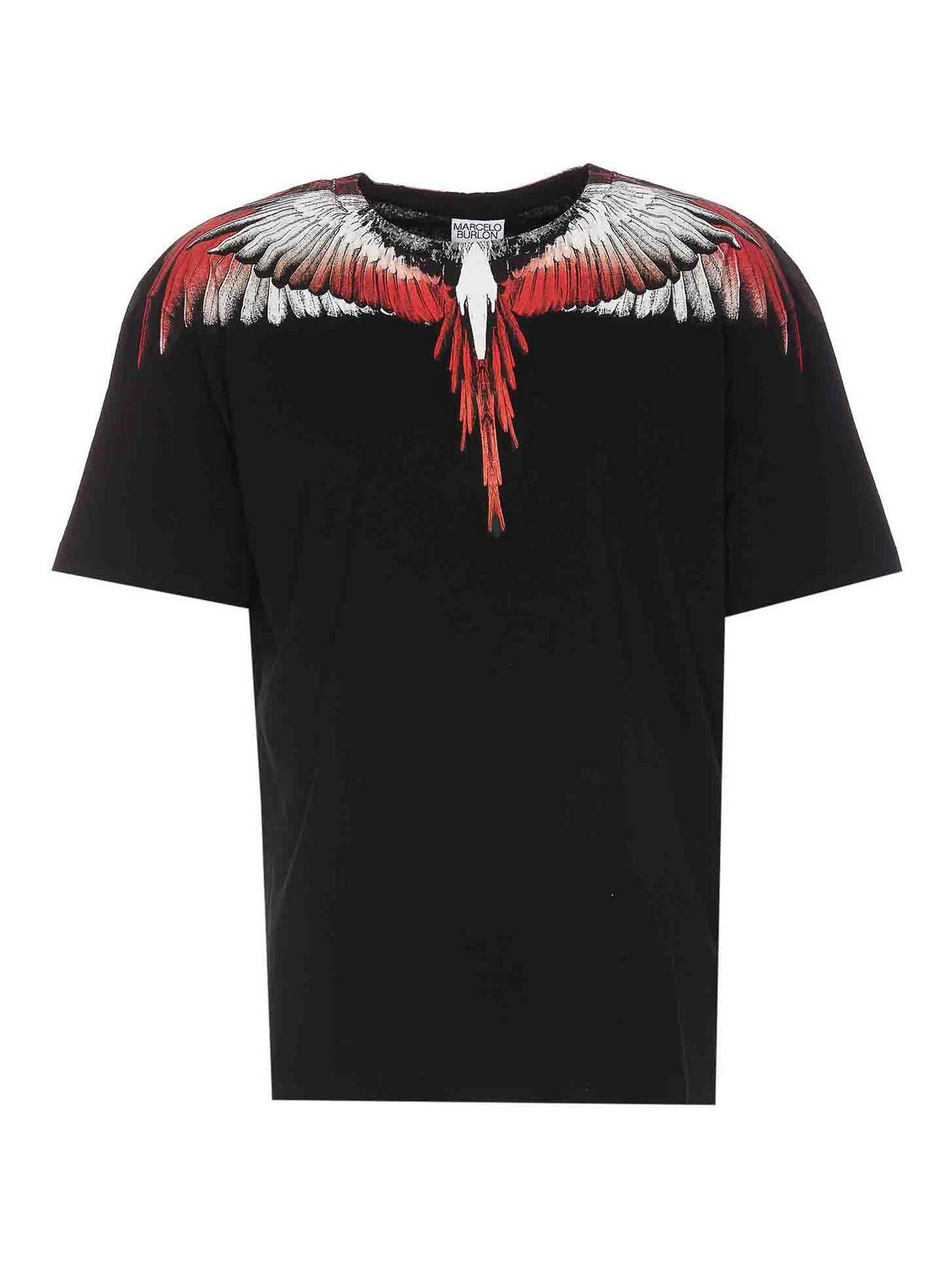 Marcelo Burlon County Of Milan Wings T-shirt In Black