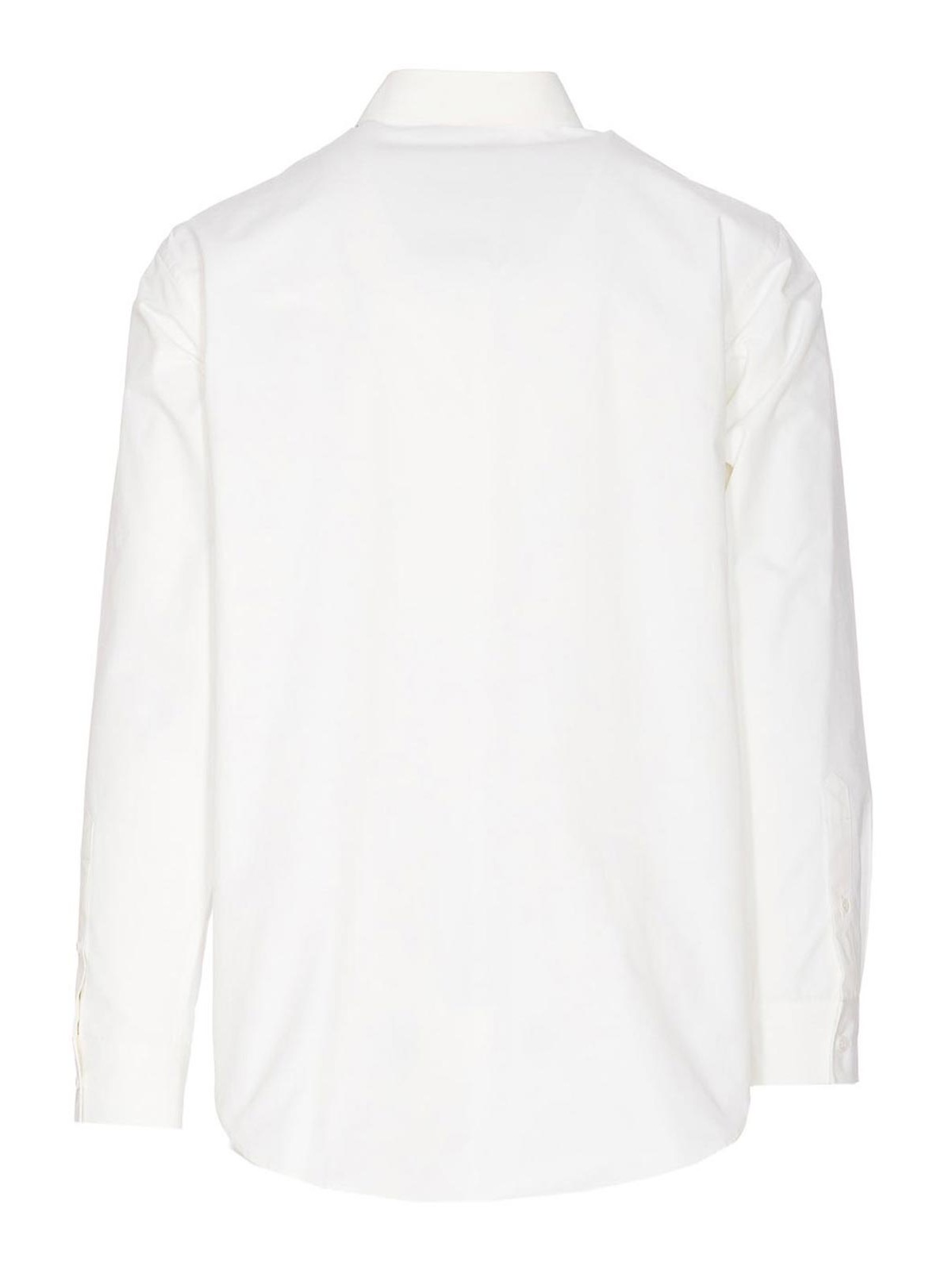 Shop Moschino White Heart Classic Shirt