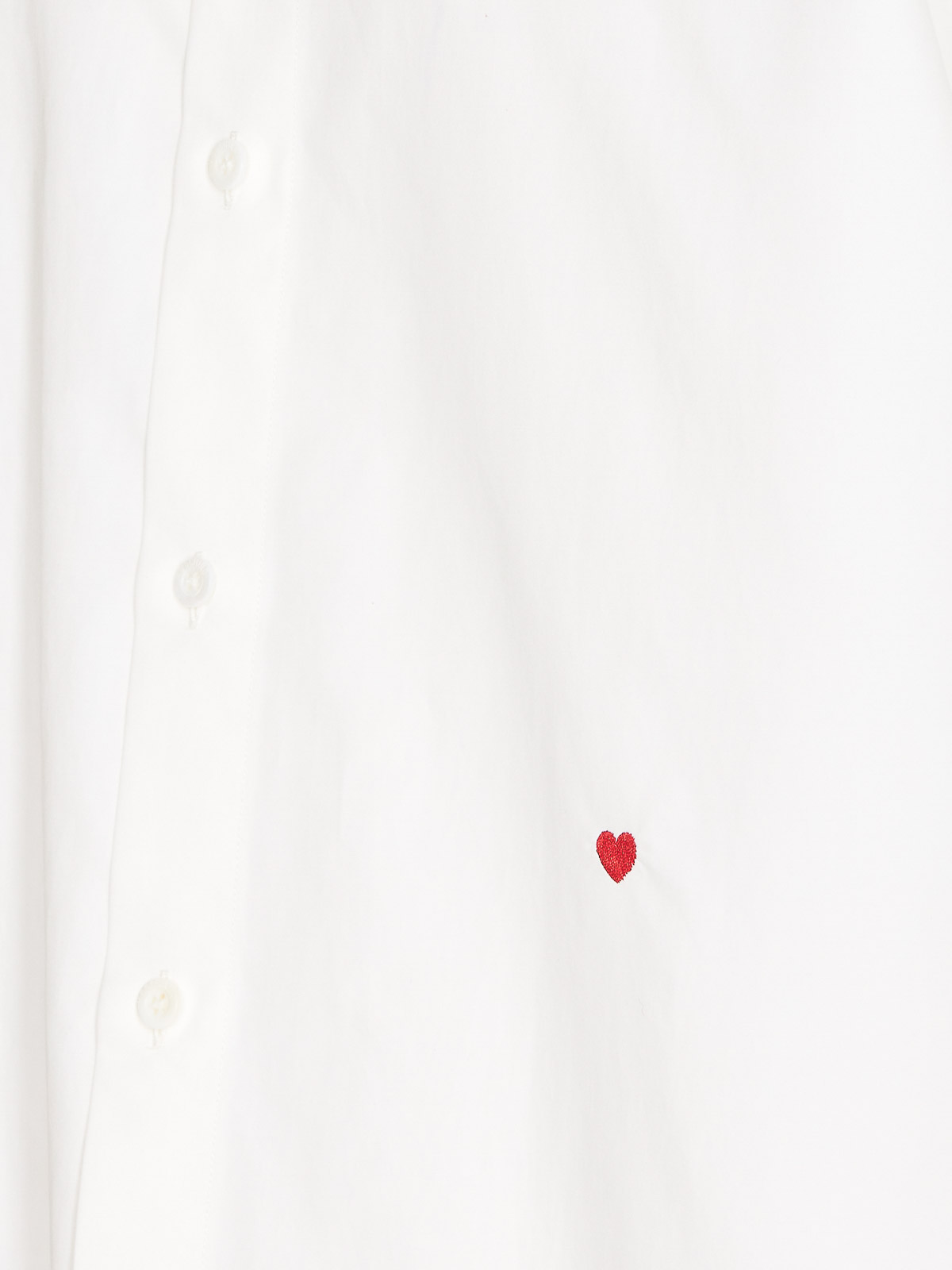 Shop Moschino White Heart Classic Shirt