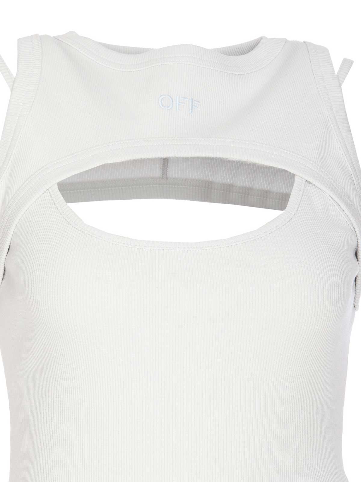 Shop Off-white Top With Frontal Logo In White