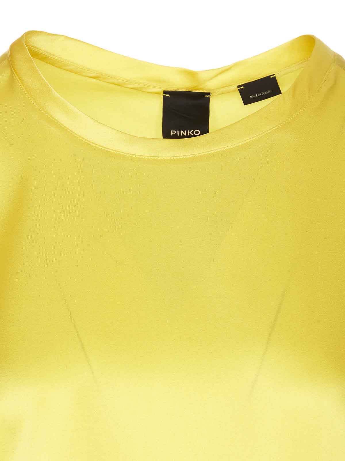 Shop Pinko Top - Amarillo In Yellow