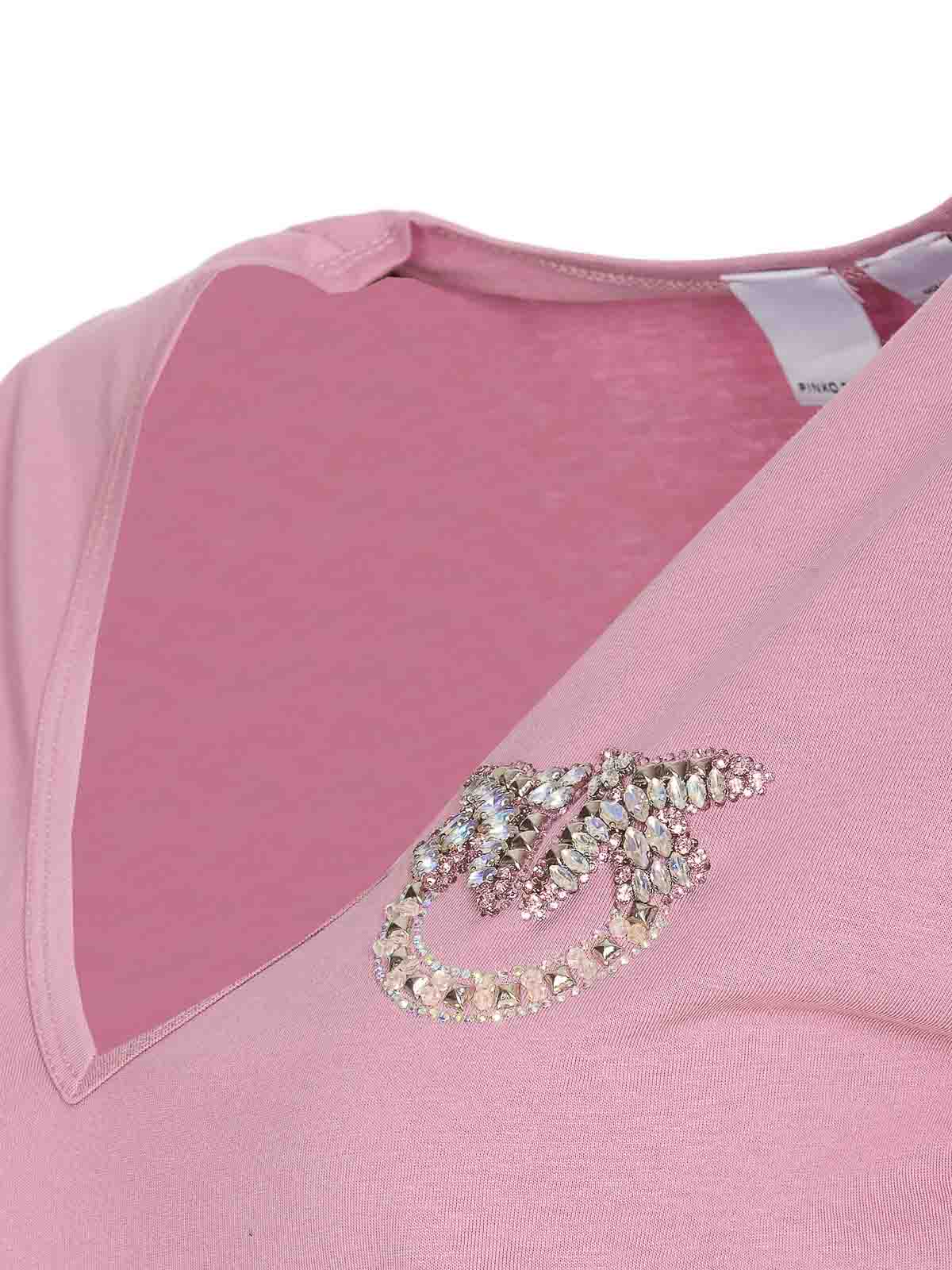 Shop Pinko Camiseta - Color Carne Y Neutral In Nude & Neutrals
