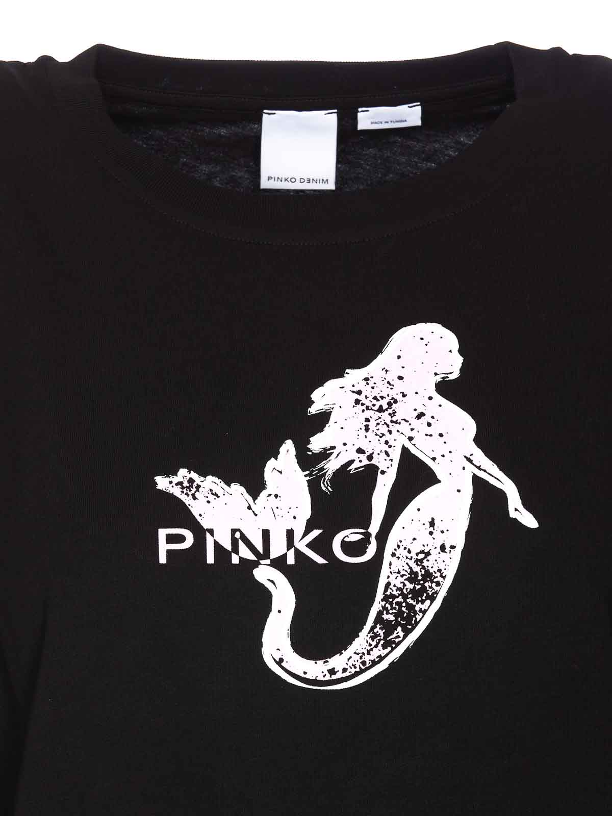 Shop Pinko Camiseta - Negro In Black