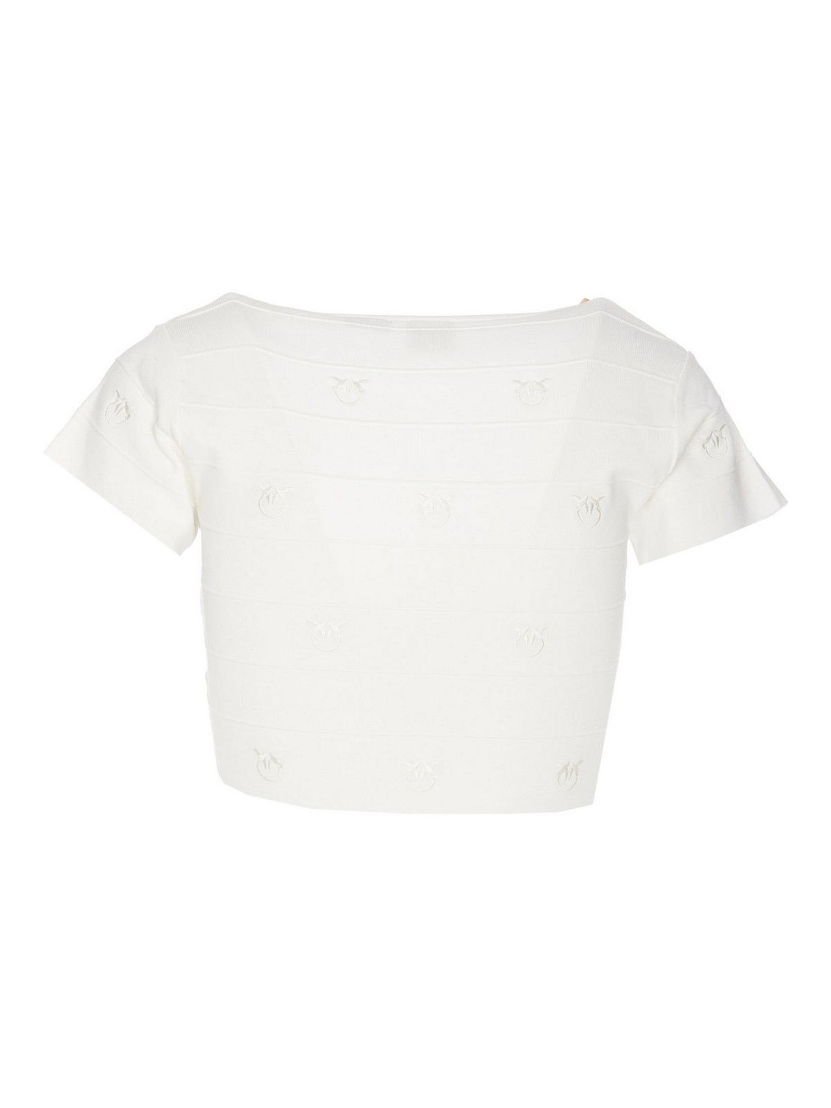 Shop Pinko White Hoodia Sweater With Logo
