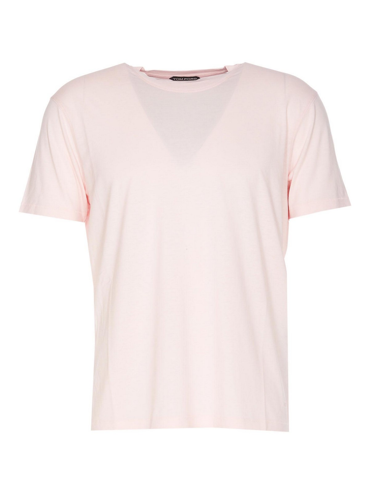 Shop Tom Ford Light Pink Tee Crewneck In Nude & Neutrals