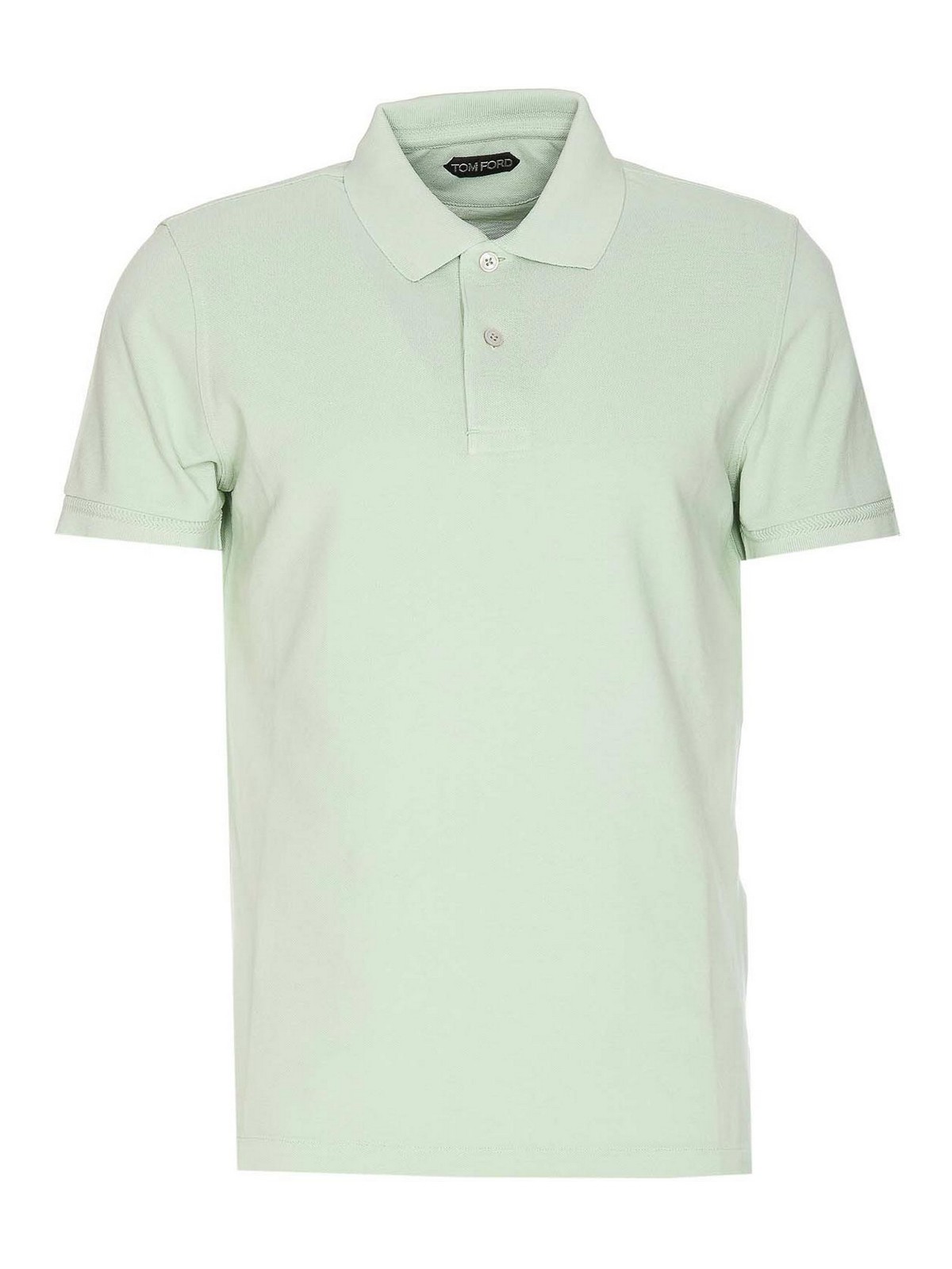 Tom Ford Pale Mint Green Polo Regular Collar