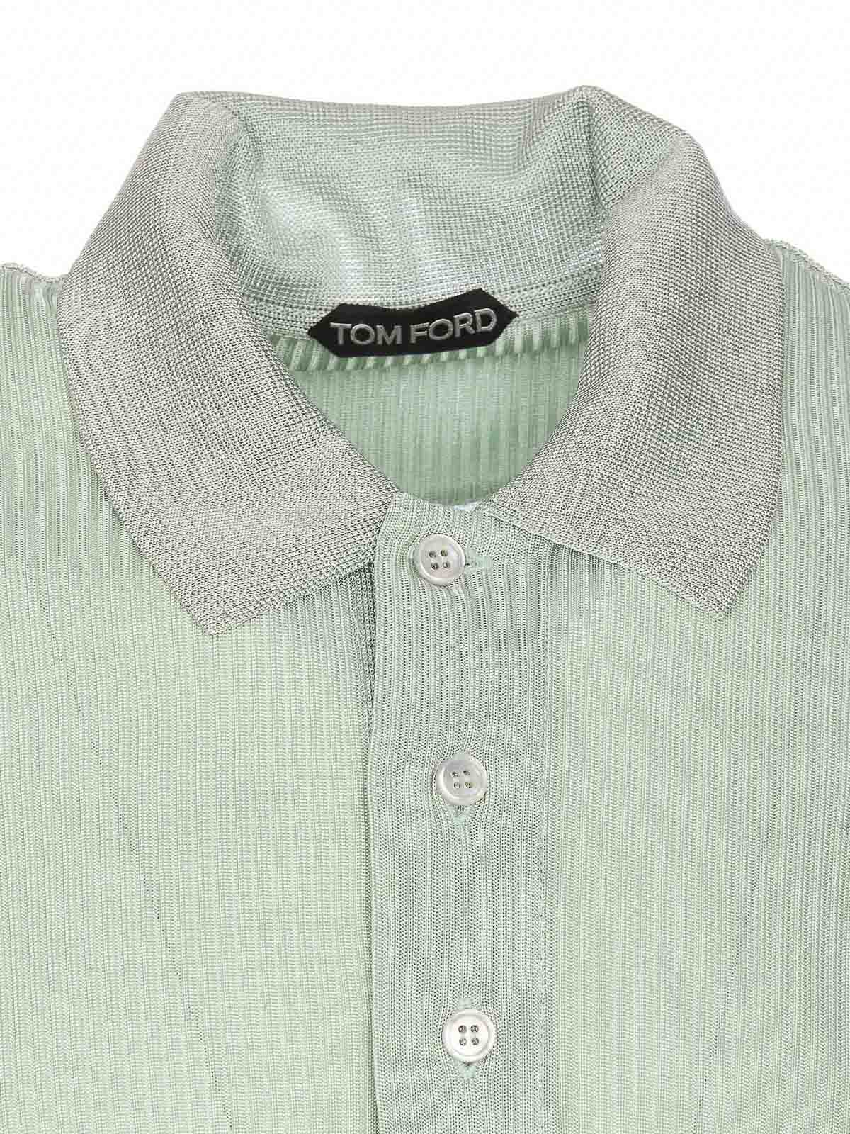 Shop Tom Ford Polo - Verde In Green