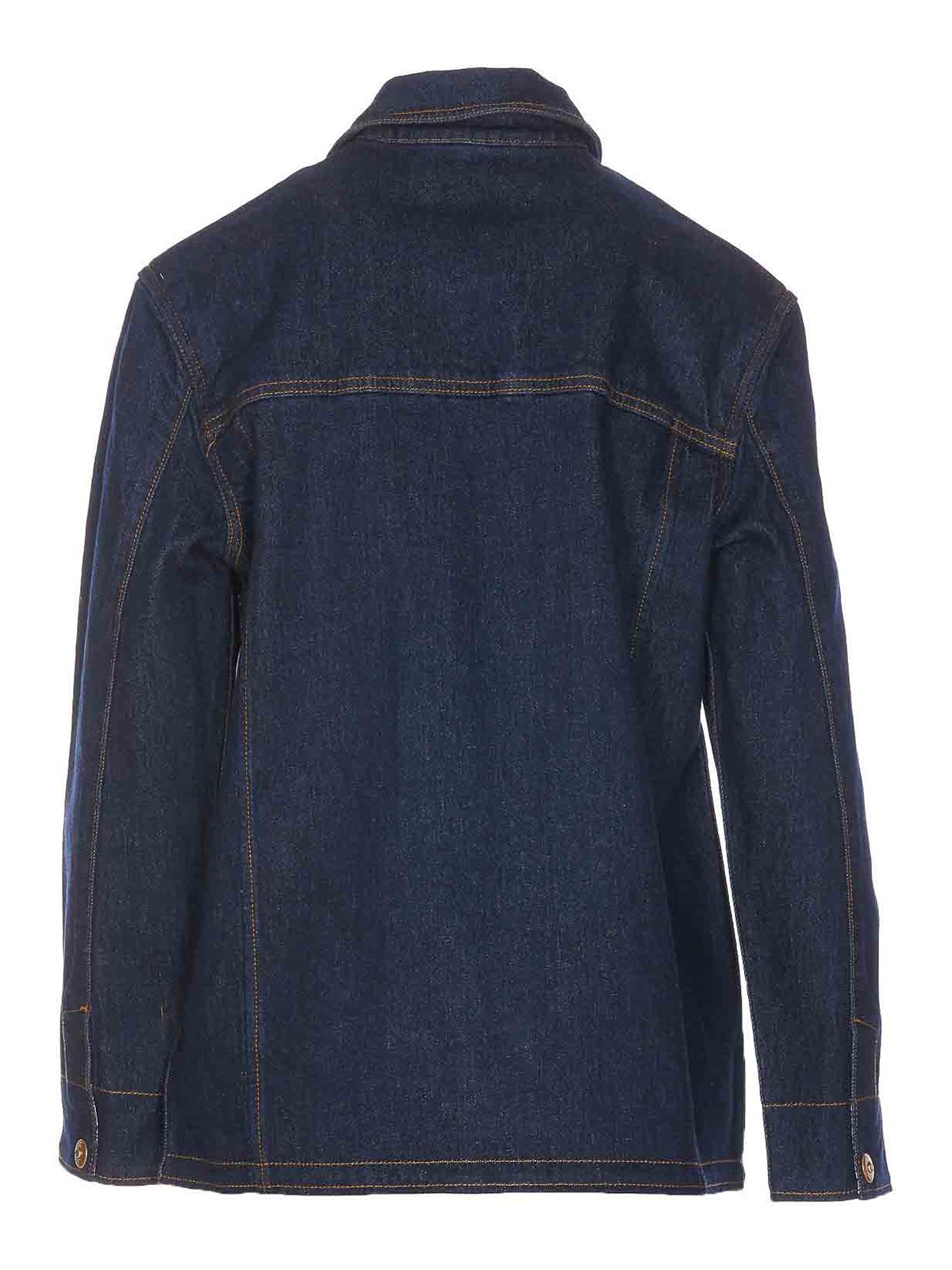 Shop Tory Burch Barn Denim Jacket In Blue