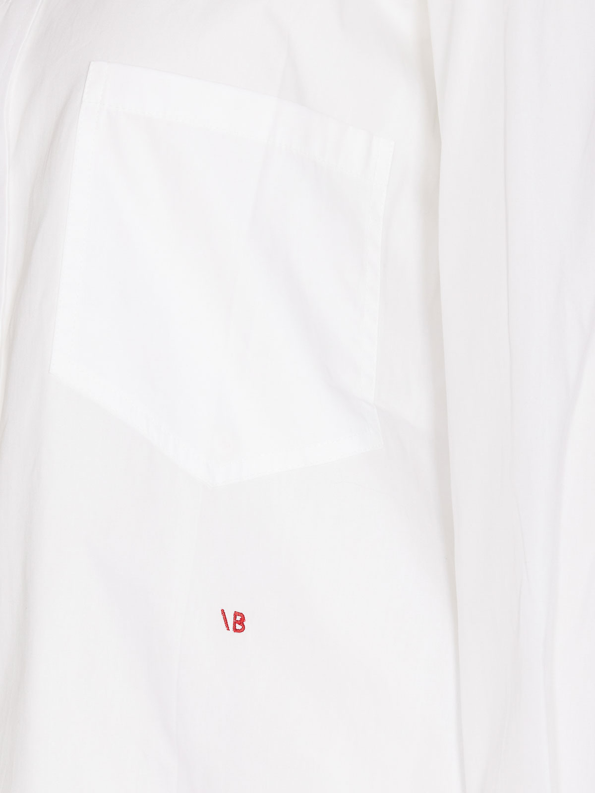 Shop Victoria Beckham White Shirt With Al Buttons Embroidered