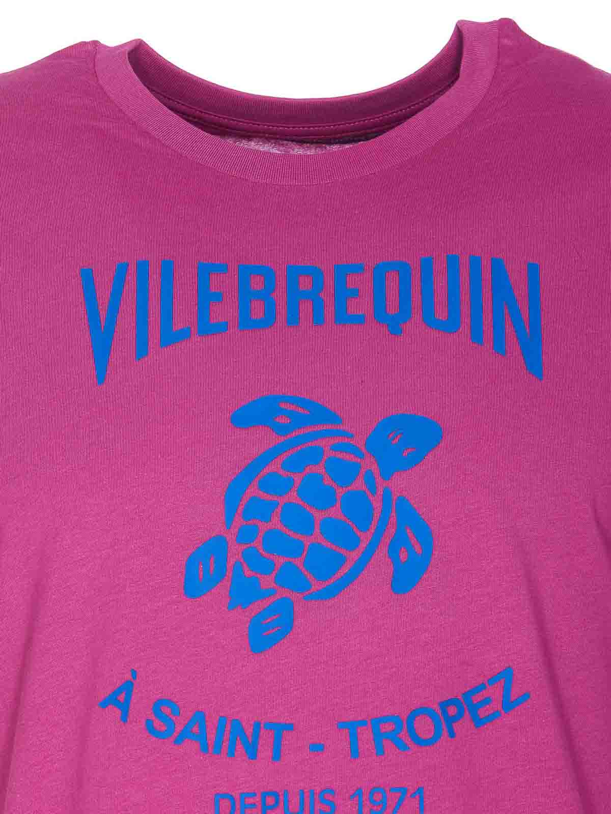 Shop Vilebrequin T-shirt Tortue Flockee In Nude & Neutrals