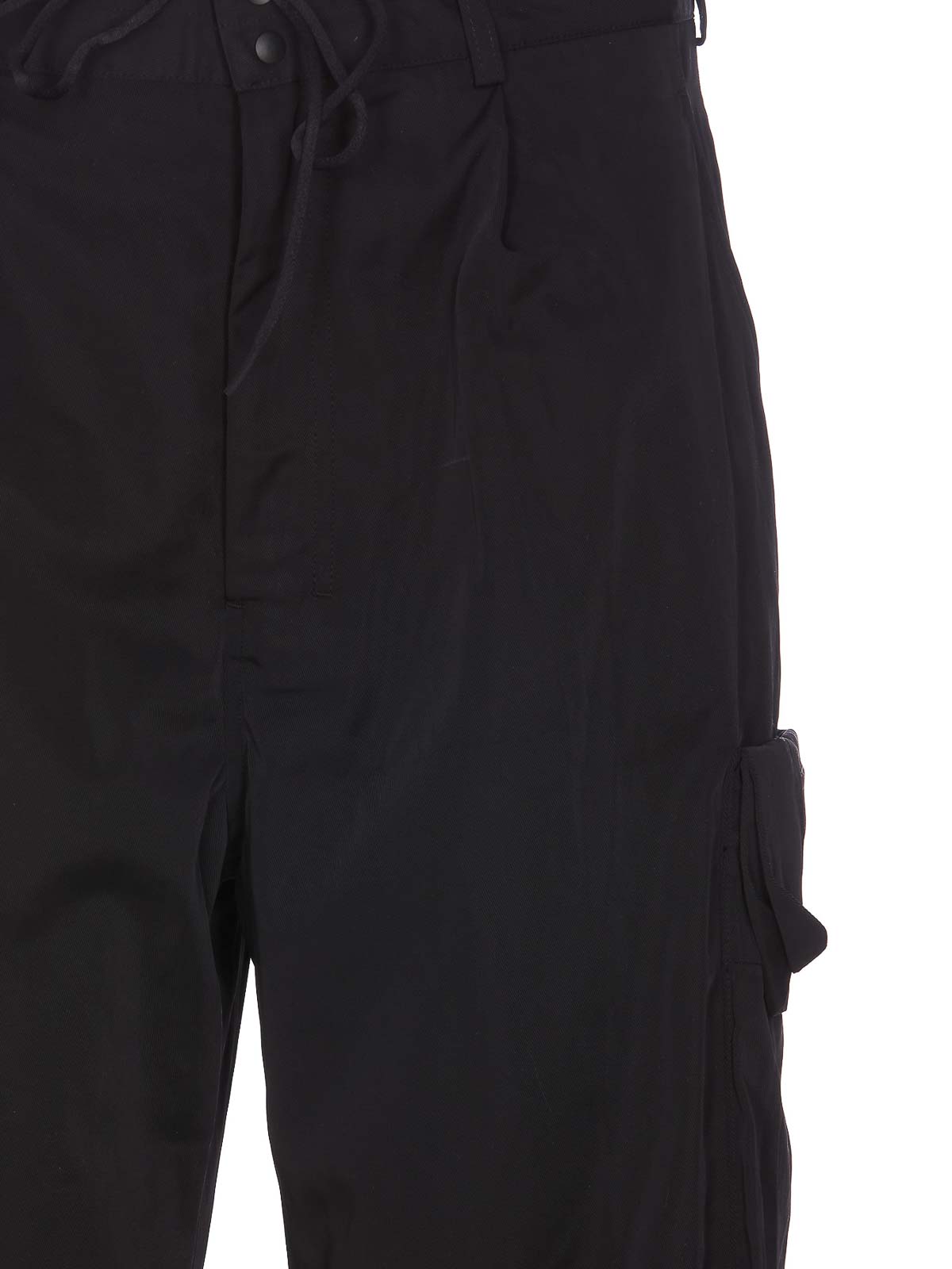 Shop Y-3 Logo Cargo Pants In Black