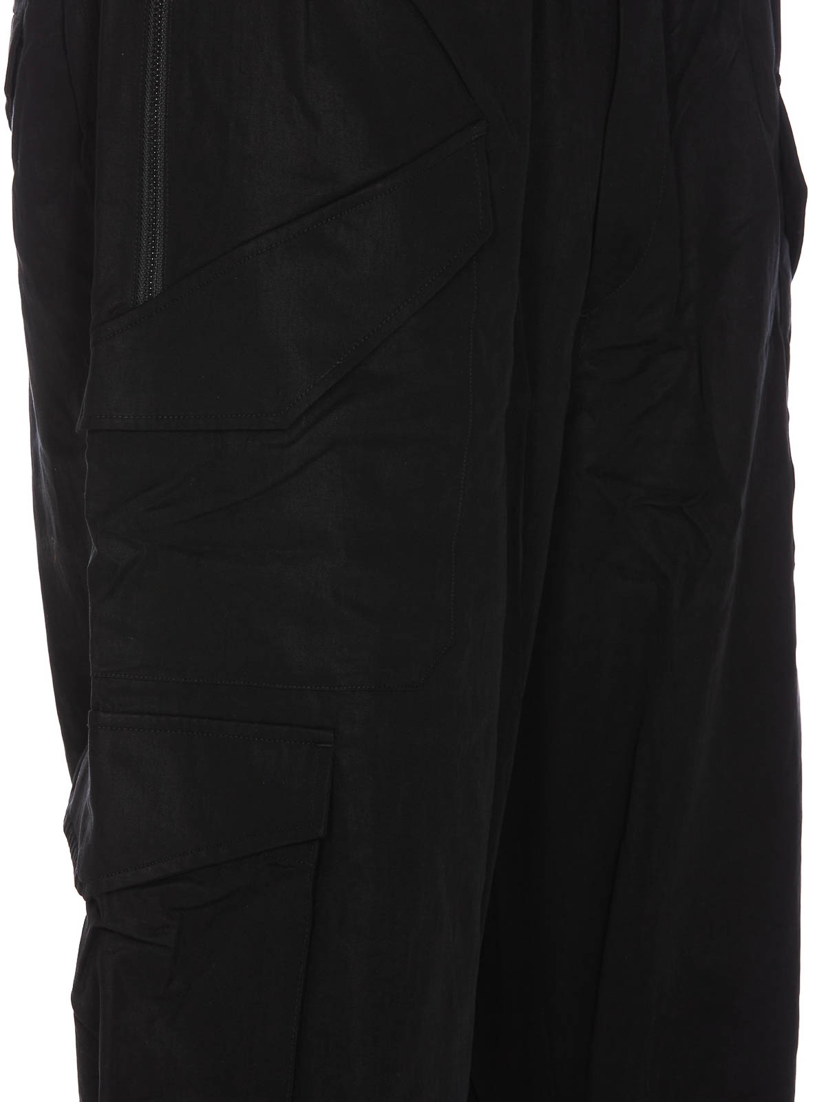 Shop Y-3 Black Pants Elasticized On Waist Belt