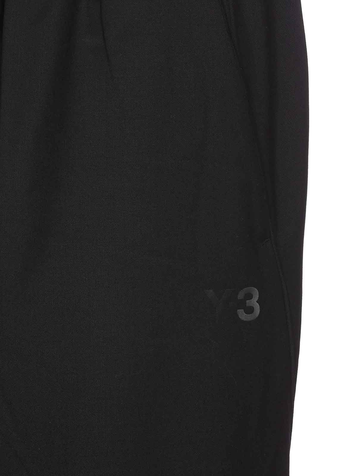 Shop Y-3 Logo Track Pants In Black