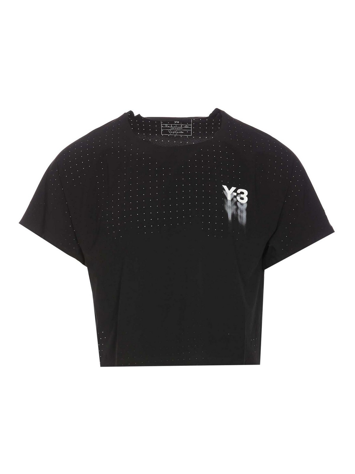 Y-3 Logo Technical T-shirt In Black