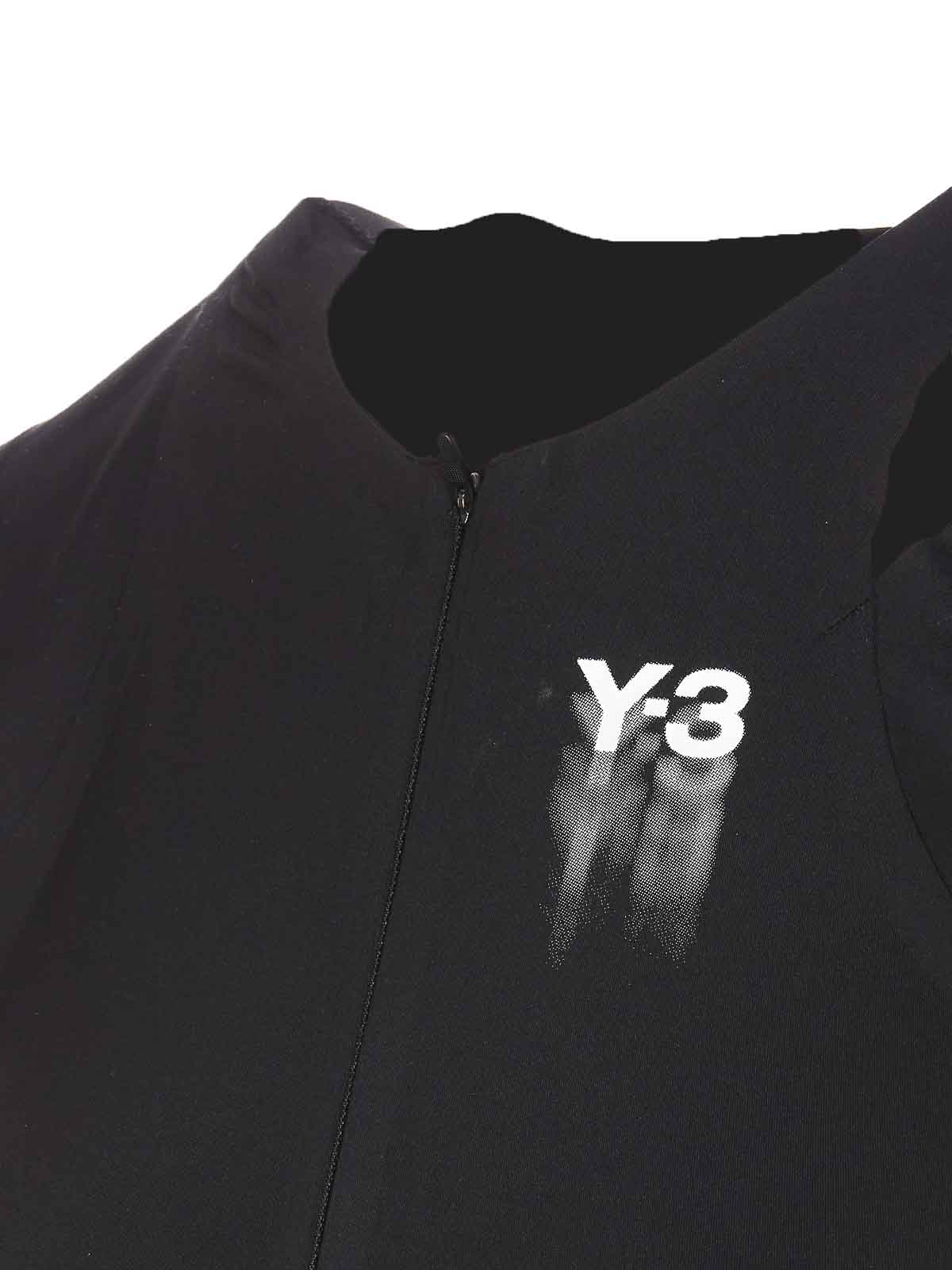 Shop Y-3 Top With Frontal Logo In Black