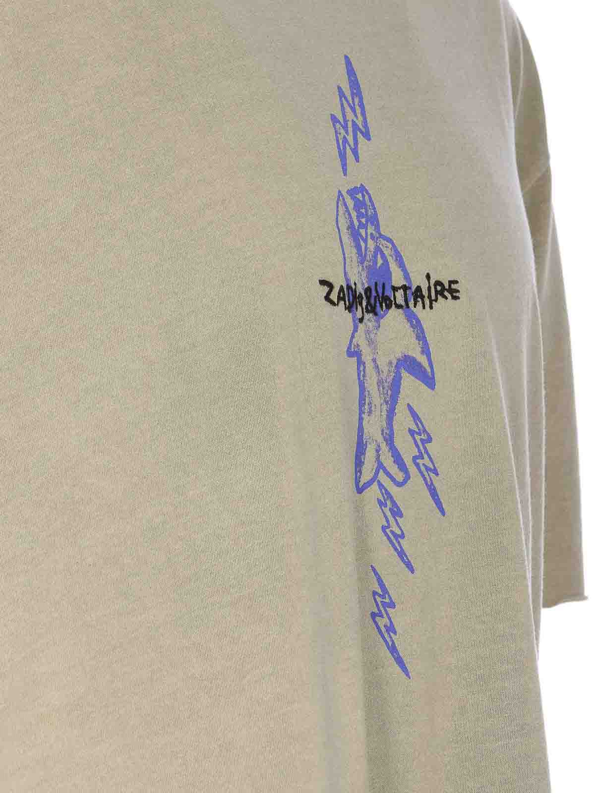 Shop Zadig & Voltaire Camiseta - Thilo In Green