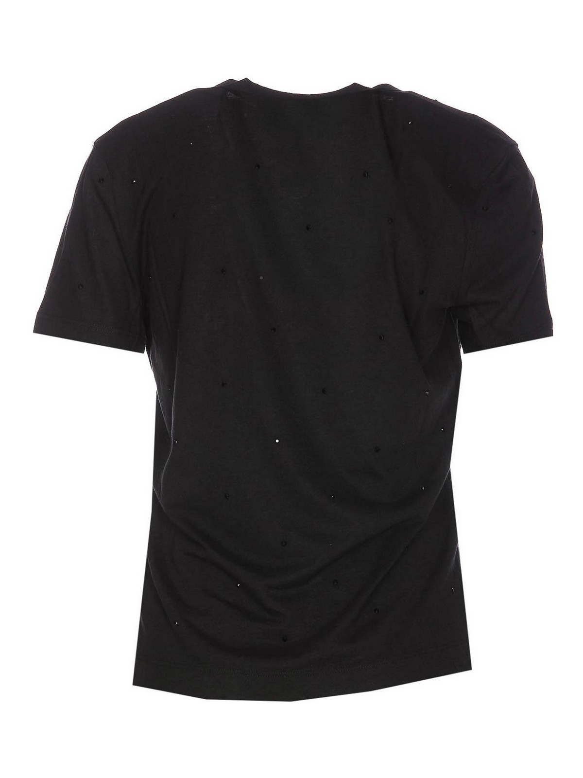 Shop Zadig & Voltaire Wassa Dots Strass T-shirt In Black