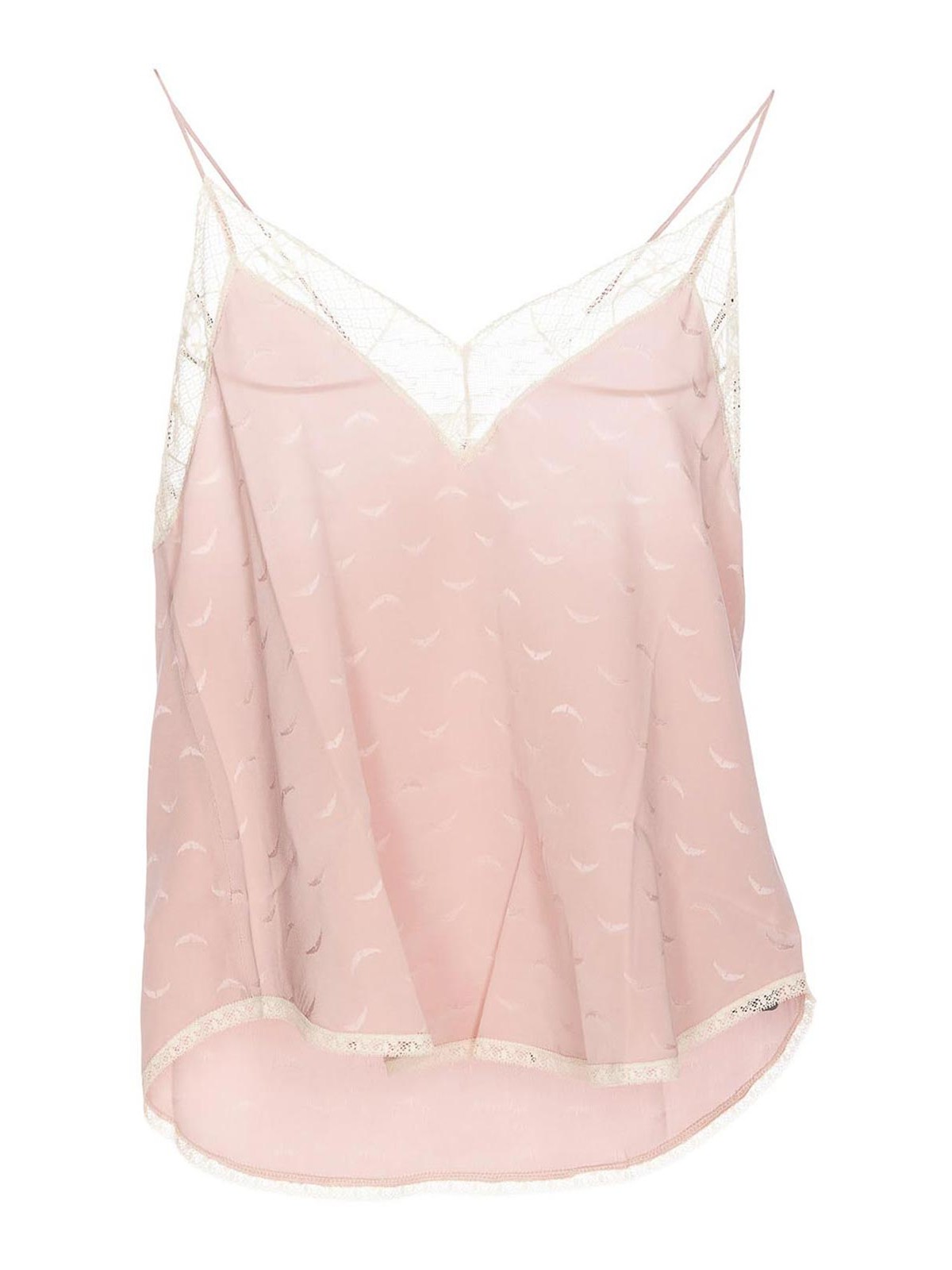 ZADIG & VOLTAIRE CHRISTY JAC WINGS TANK TOP