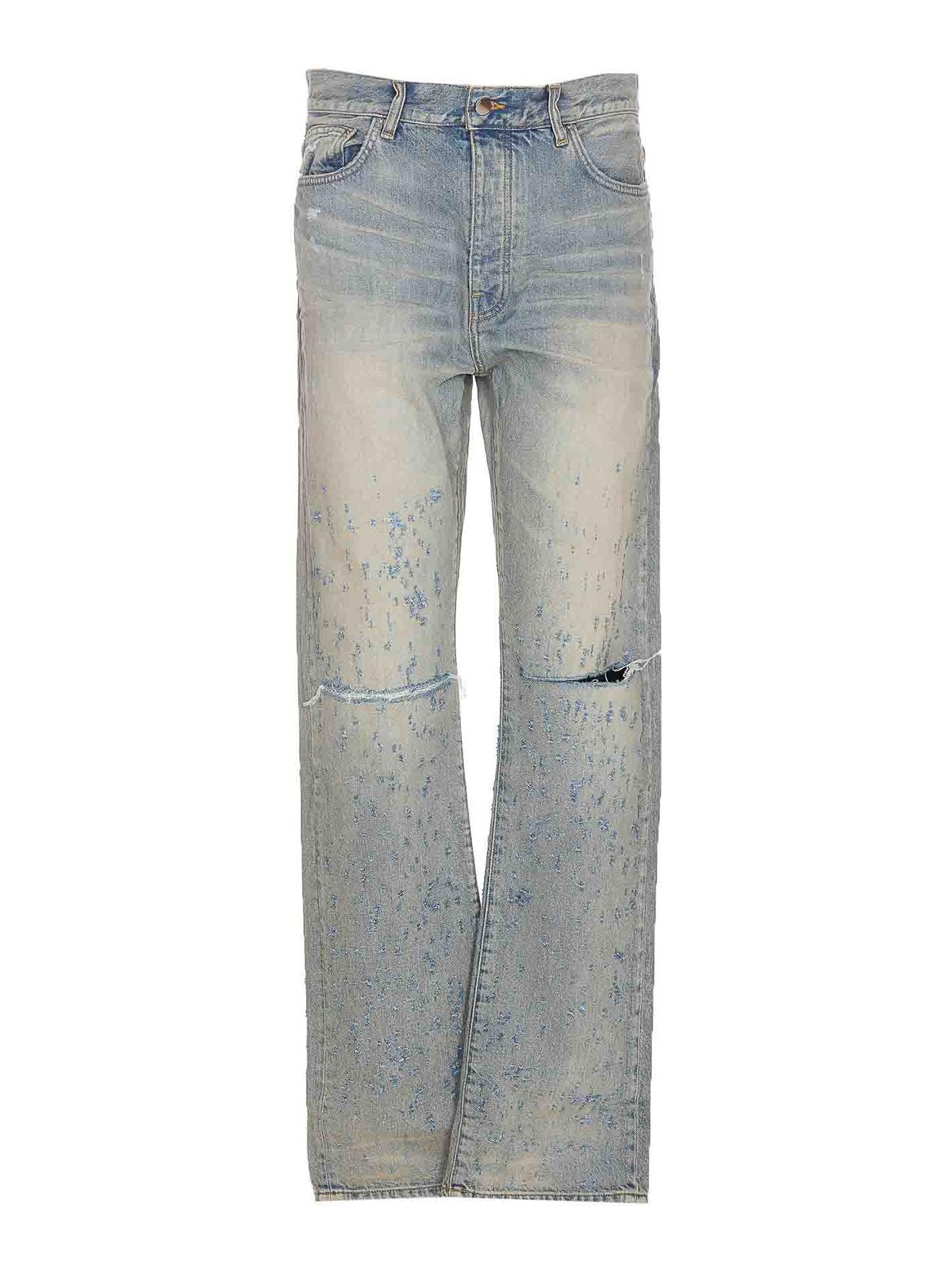 Amiri Shotgun Straight Jeans In Blue