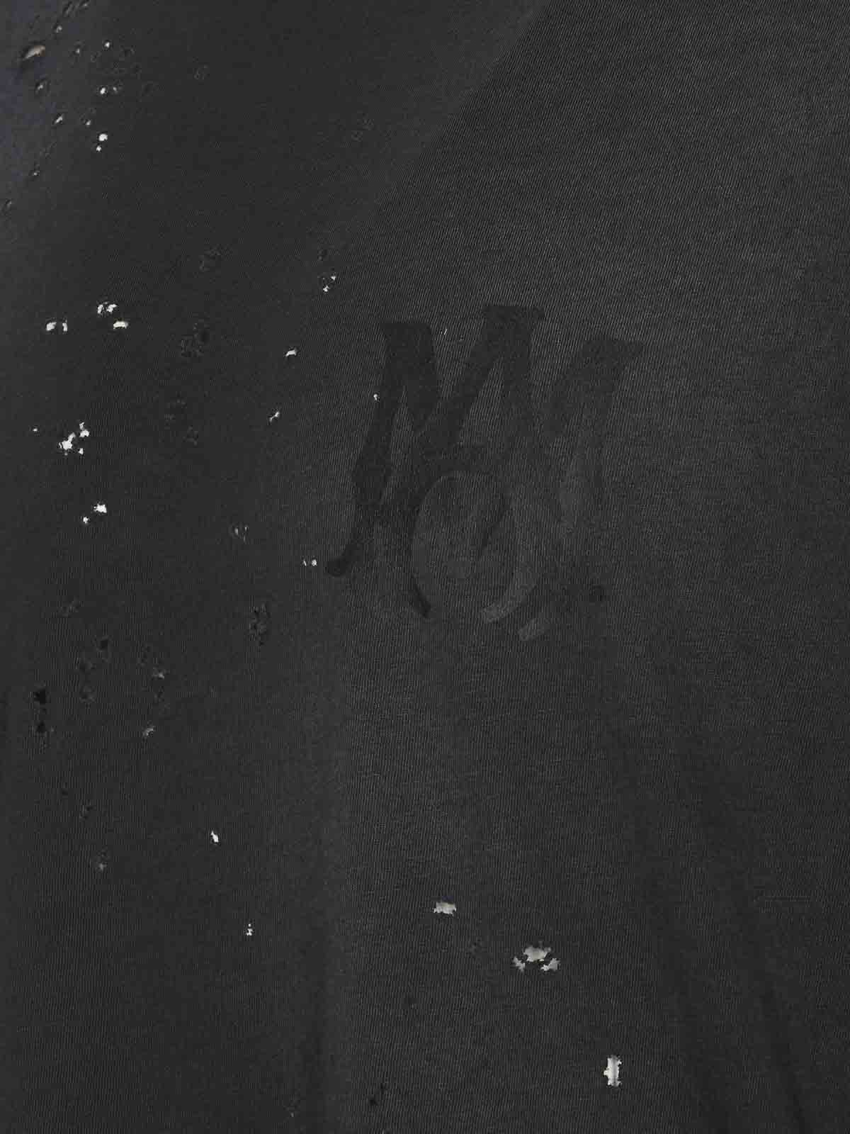 Shop Amiri Ma Logo Shotgun T-shirt In Black