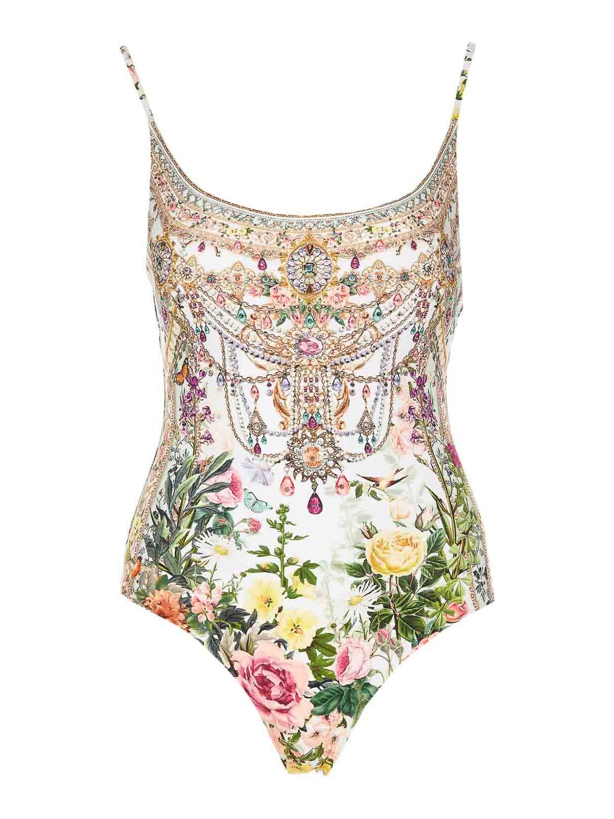 Shop Camilla Renaissance Romance Swimsuit In Multicolour