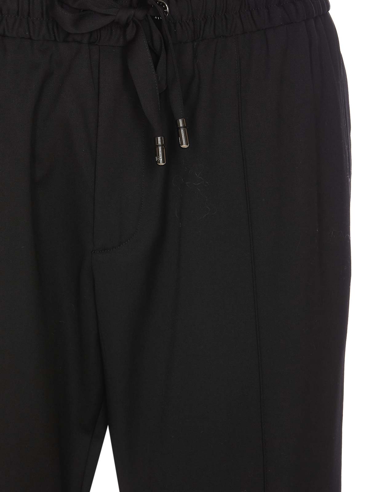 Shop Dolce & Gabbana Black Pants Elasticized On Waist