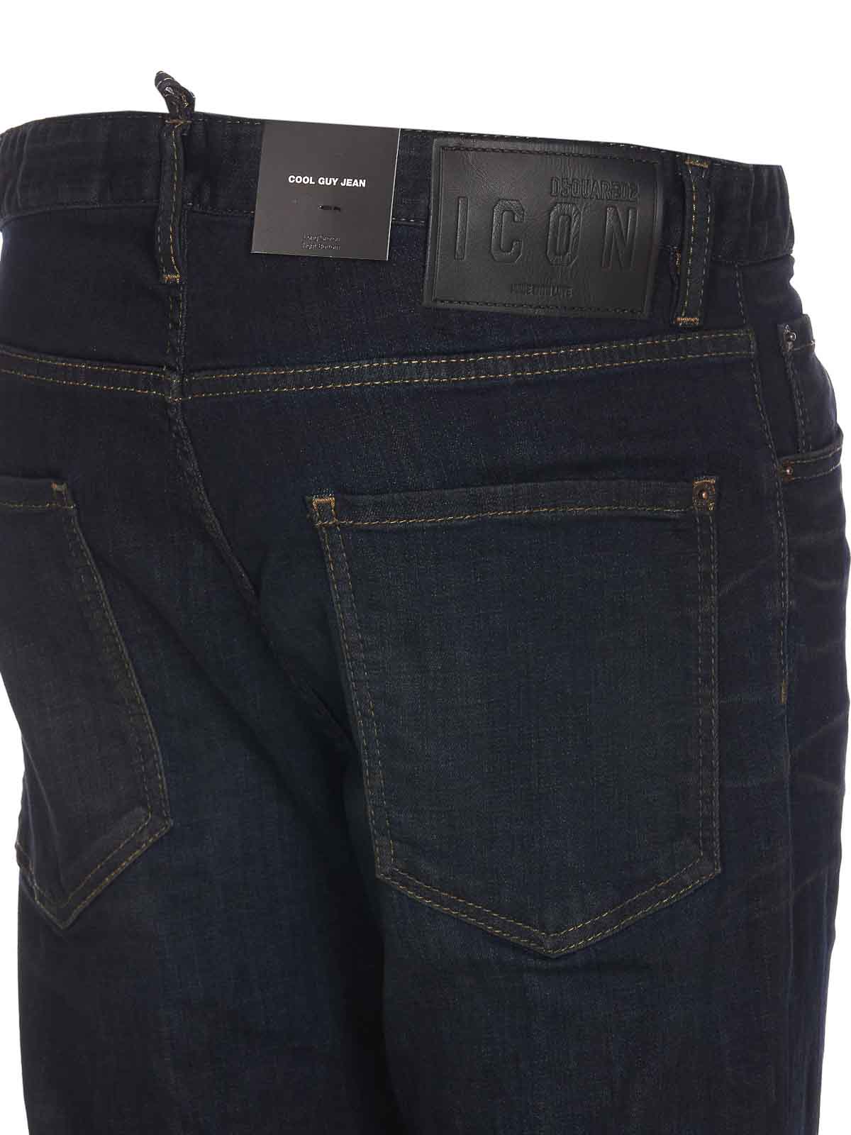 Shop Dsquared2 Black Bro Jeans With Frontal Buttons In Blue