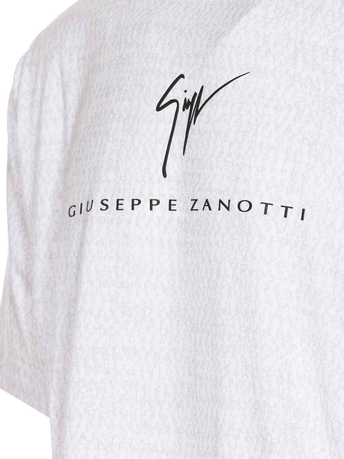 Shop Giuseppe Zanotti Logo T-shirt In White
