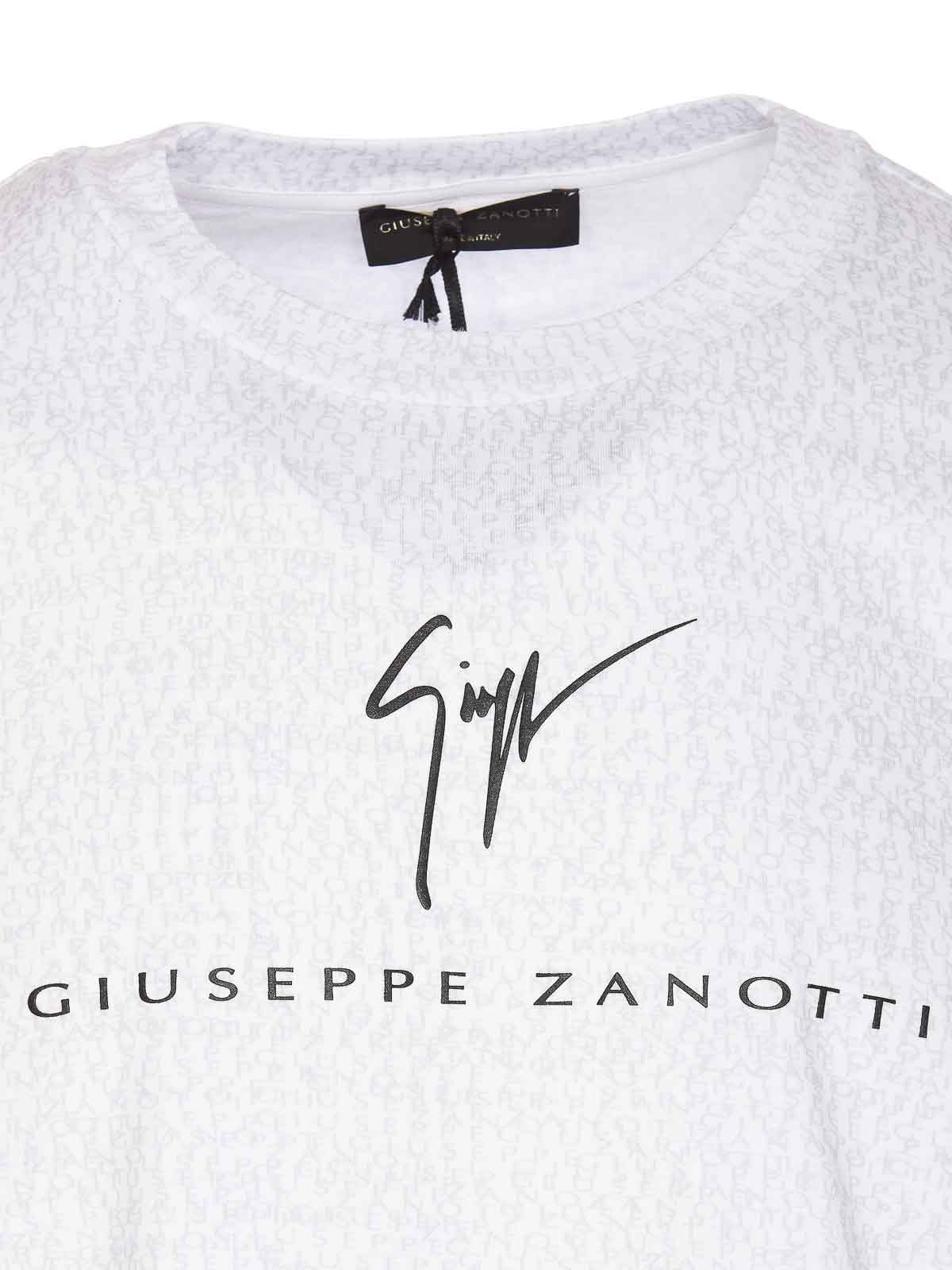 Shop Giuseppe Zanotti Camiseta - Blanco In White