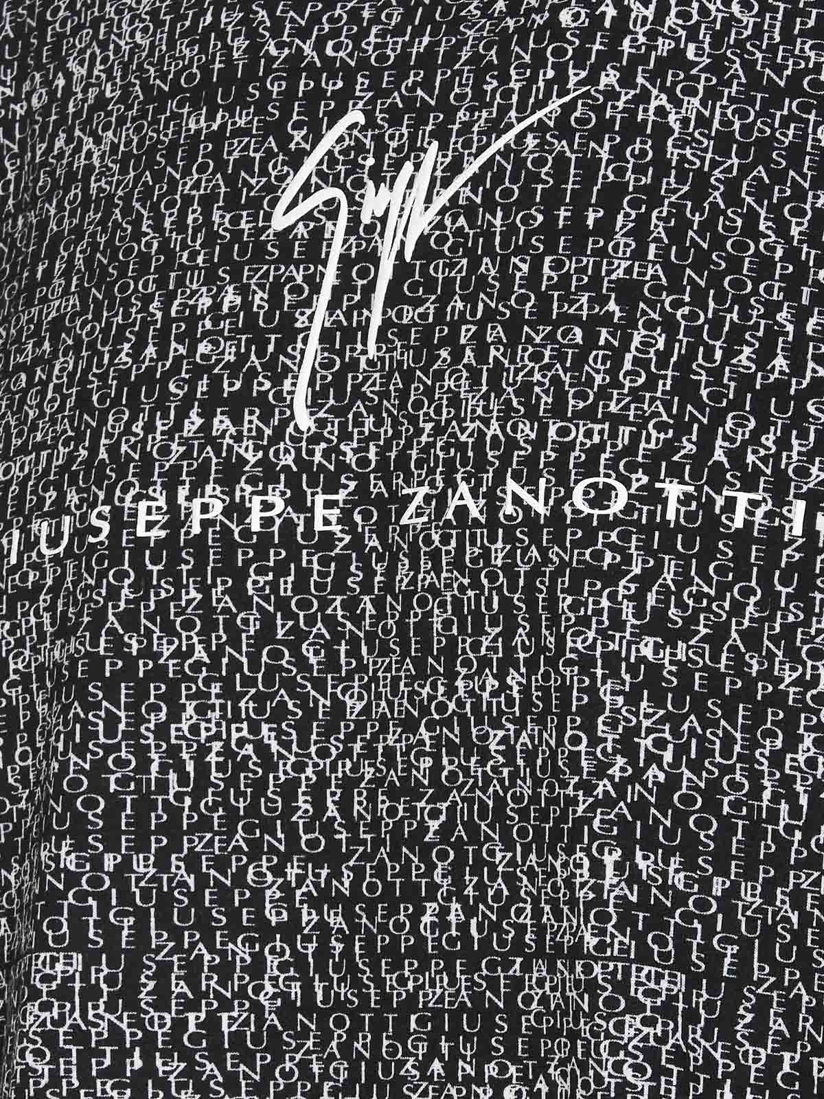 Shop Giuseppe Zanotti Logo T-shirt In Grey