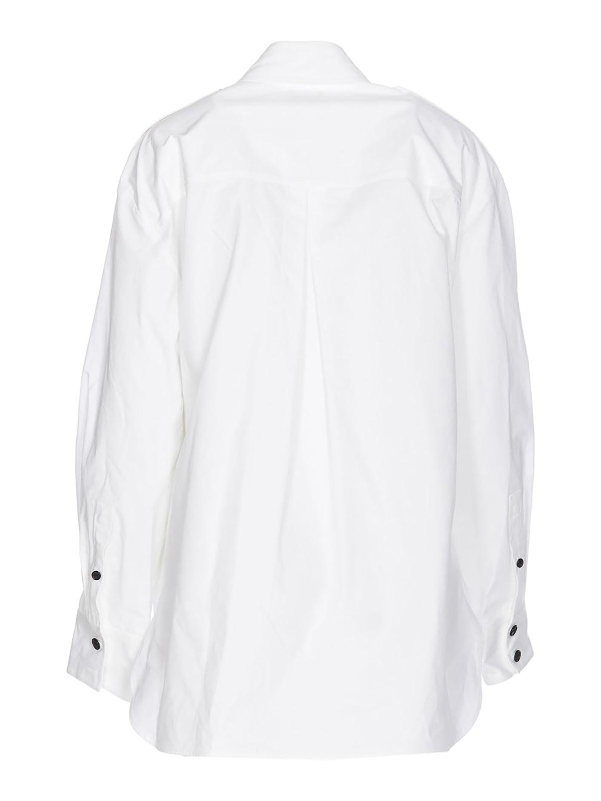 Shop Khaite Missa Shirt White Frontal Button