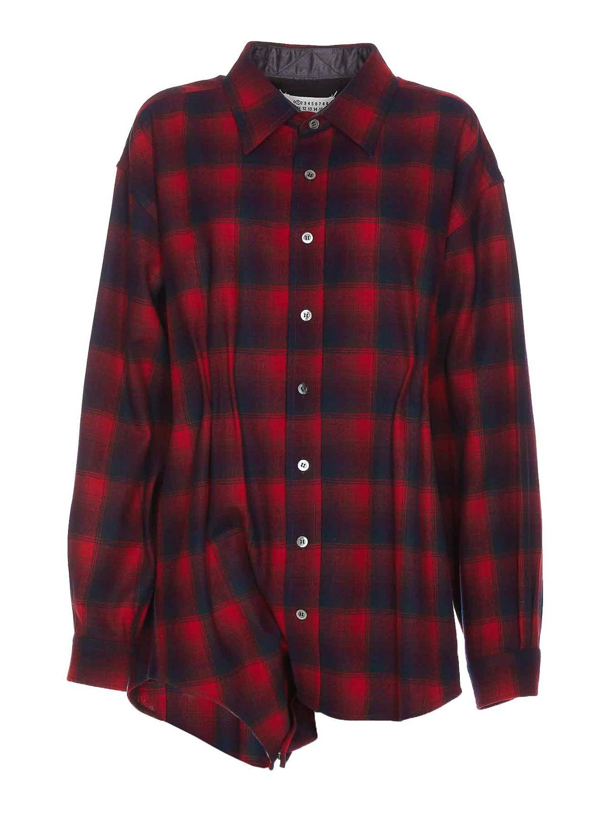 Maison Margiela Checked Shirt In Red