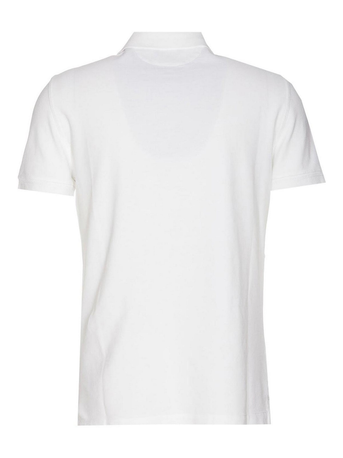 Shop Tom Ford White Polo Regular Collar Frontal