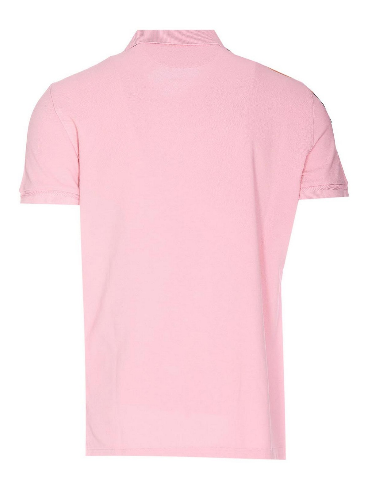 Shop Tom Ford Pink Polo Regular Collar Frontal In Nude & Neutrals