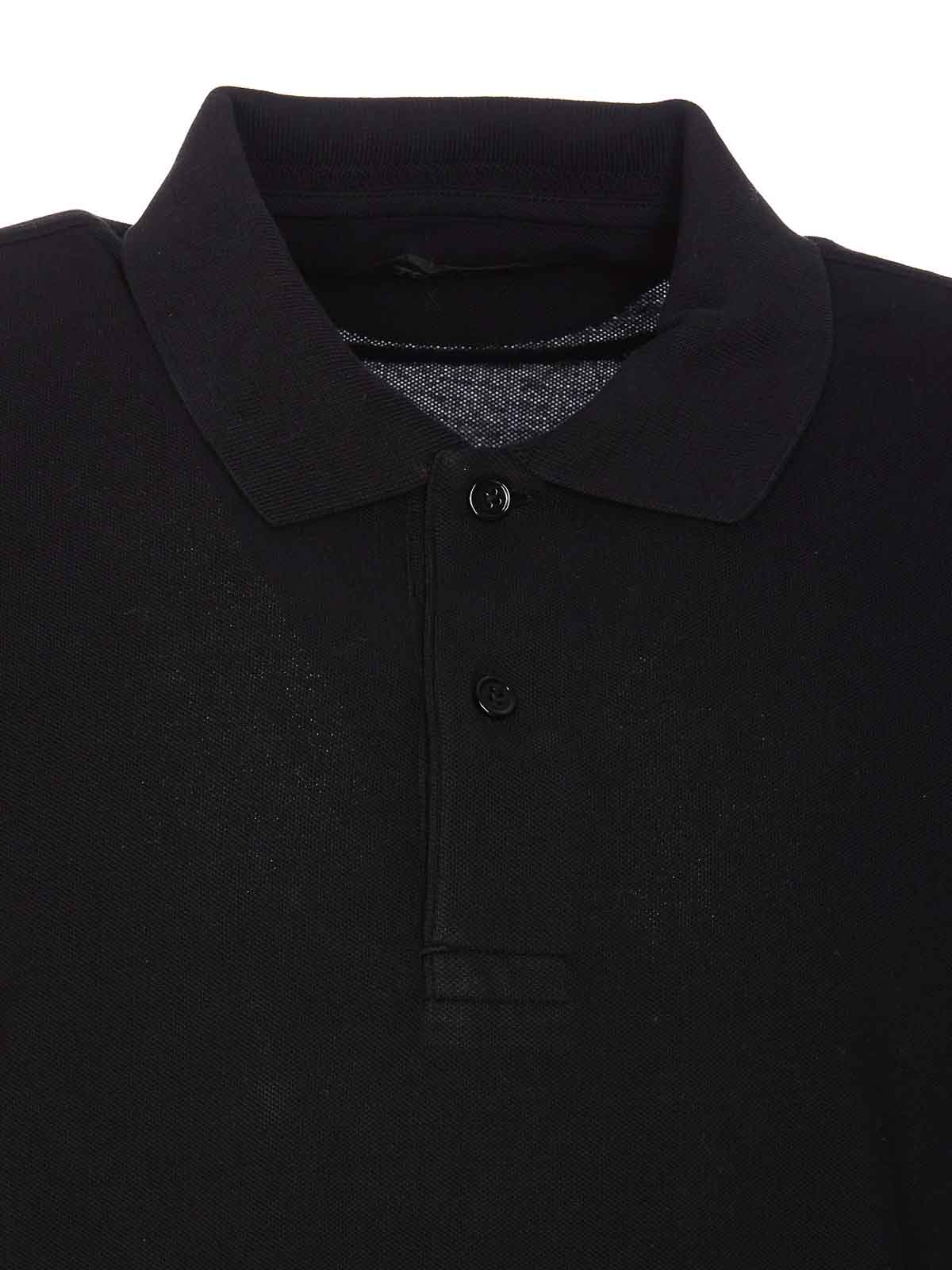 Shop Tom Ford Black Polo Regular Collar Frontal