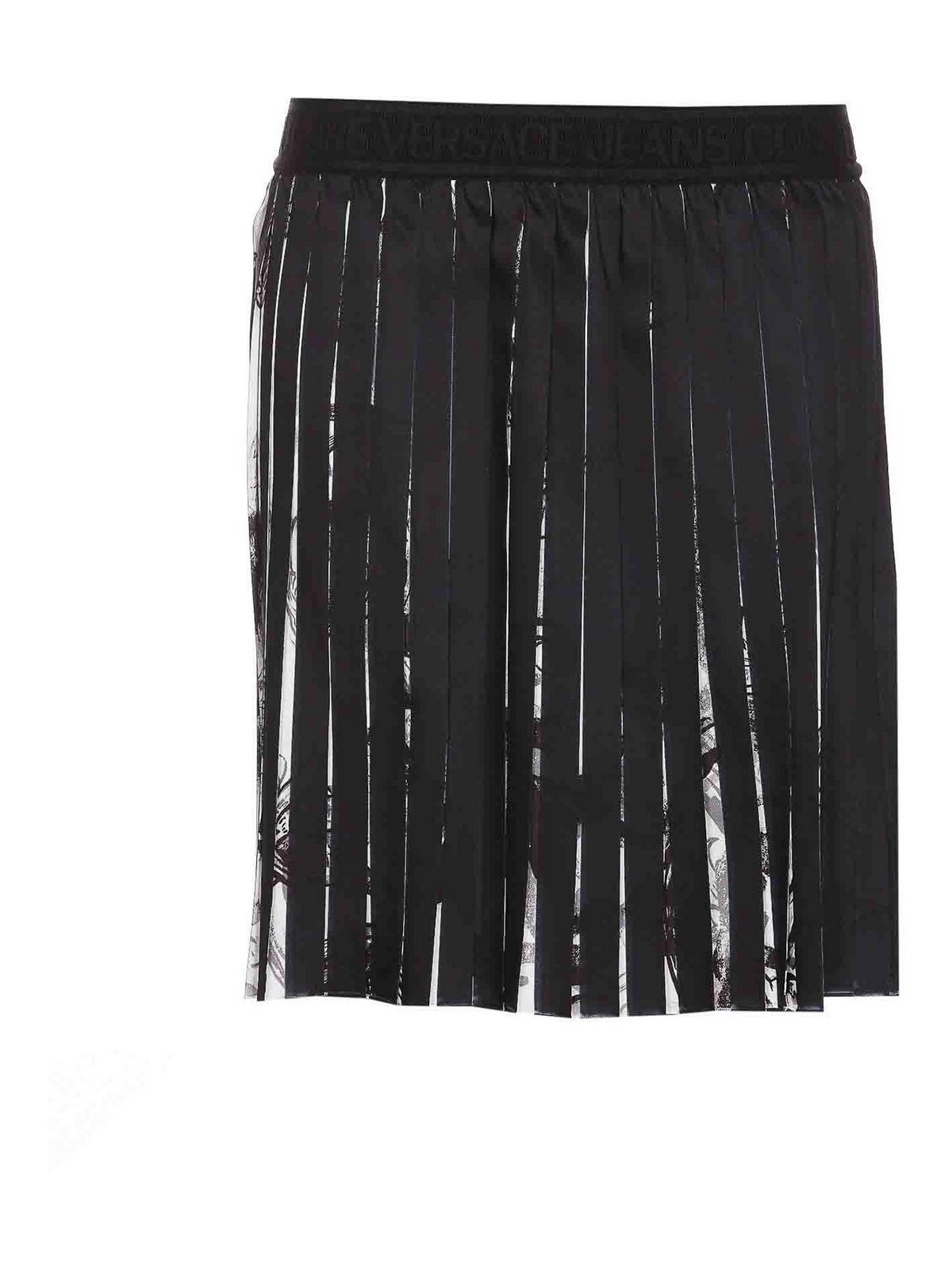 Versace Jeans Couture Watercolour Couture Skirt In Black