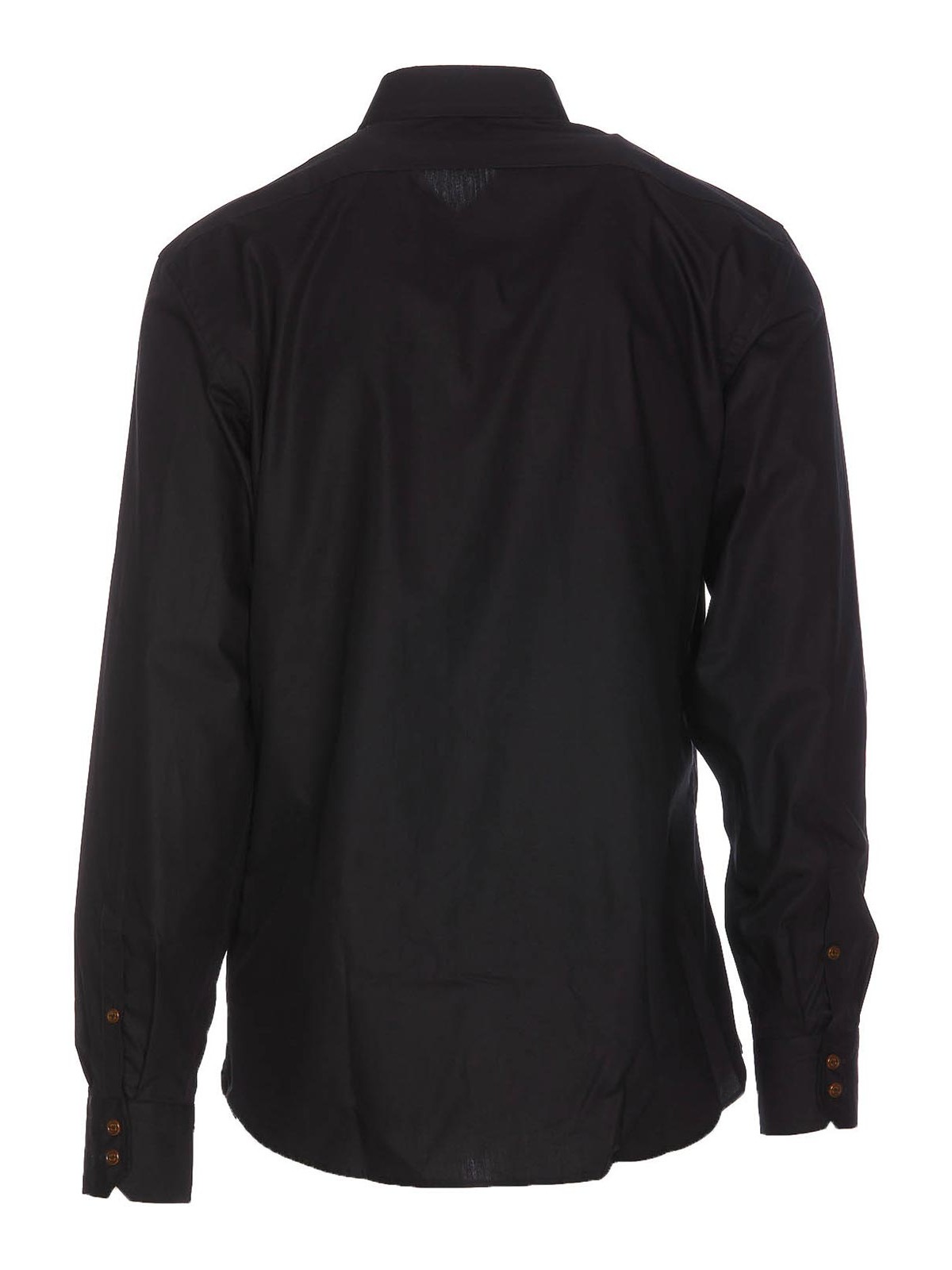 Shop Vivienne Westwood Black Ghost Shirt With Frontal Button
