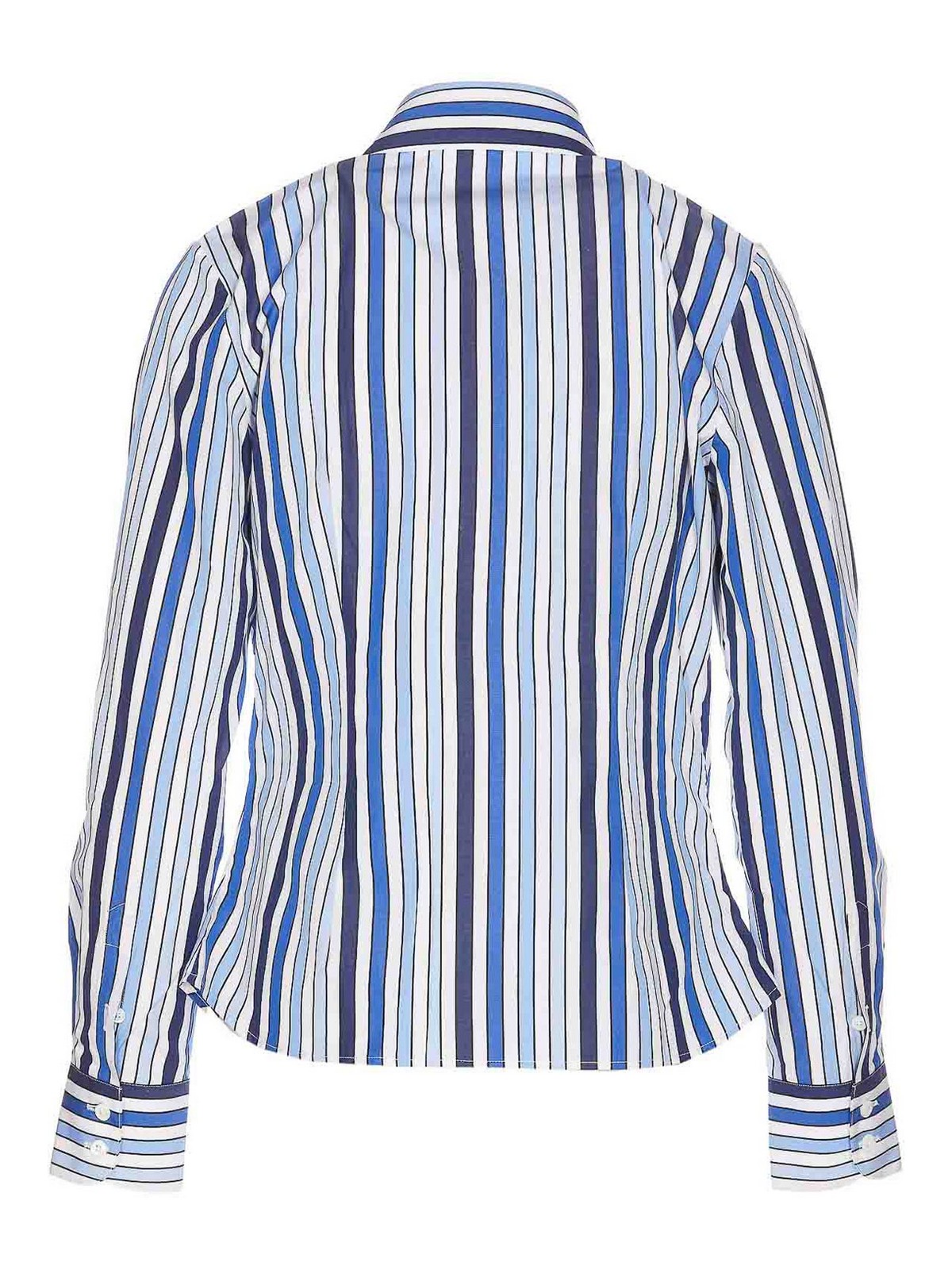 Shop Vivienne Westwood Toulouse Shirt With Embroidered Orb Logo In Blue
