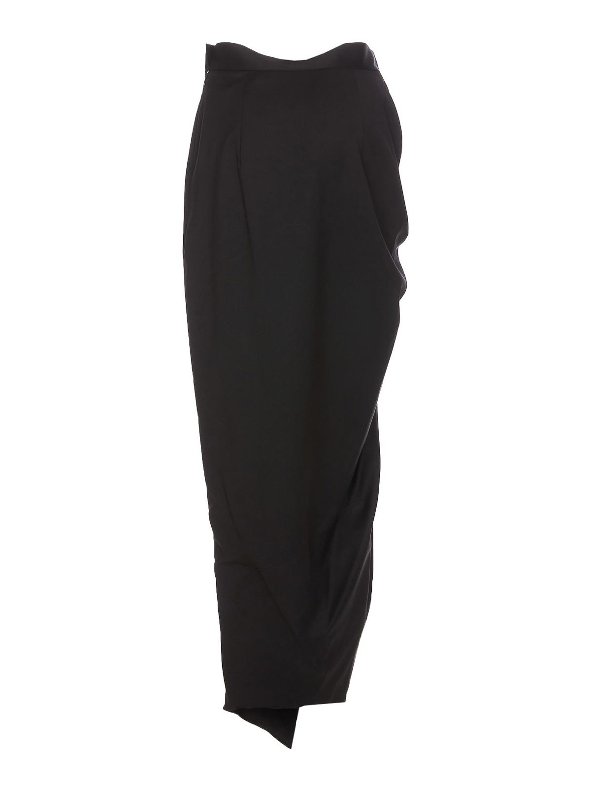 Shop Vivienne Westwood Long Side Panther Skirt In Black