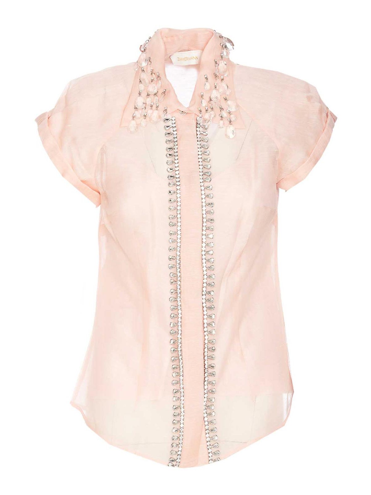 Shop Zimmermann Camisa - Color Carne Y Neutral In Nude & Neutrals